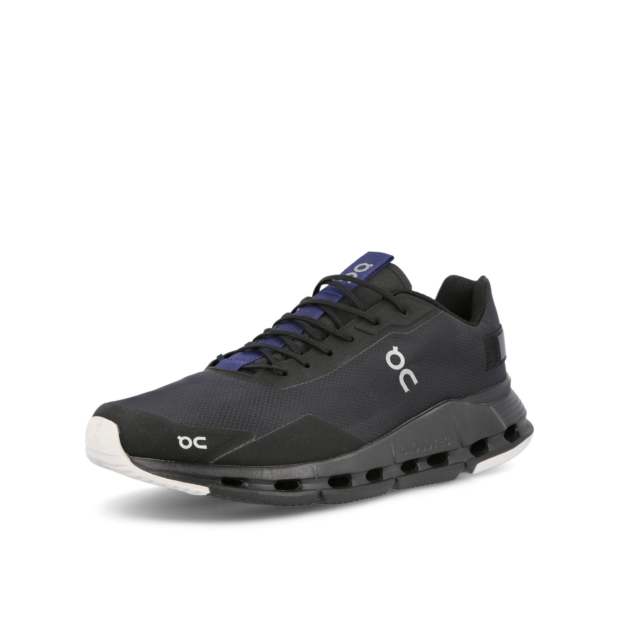 On Cloudnova Form Black-Twilight Sneakers Close Up | Overkill