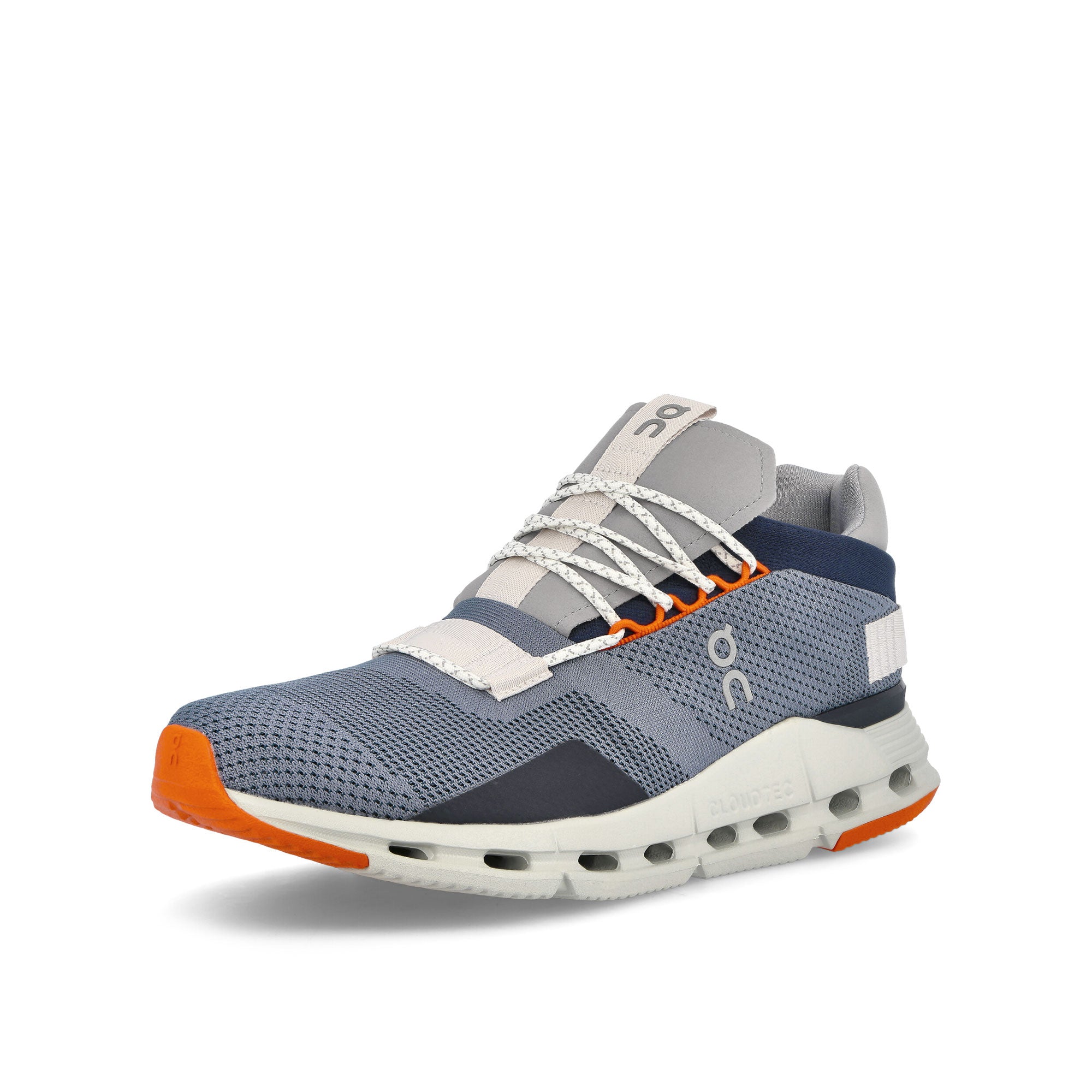 On Cloudnova Metal / Mineral Low Top Sneakers Close Up | Overkill