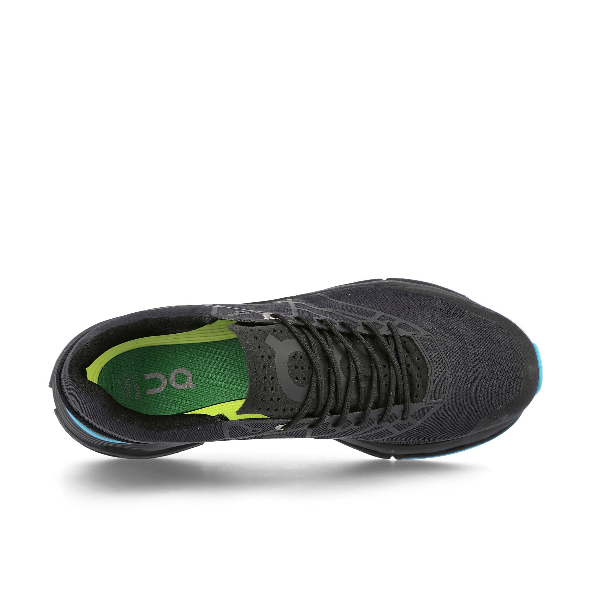 On wmns cloudnova z5 Black-Cyan Low Top Sneakers Detail View 1 | Overkill