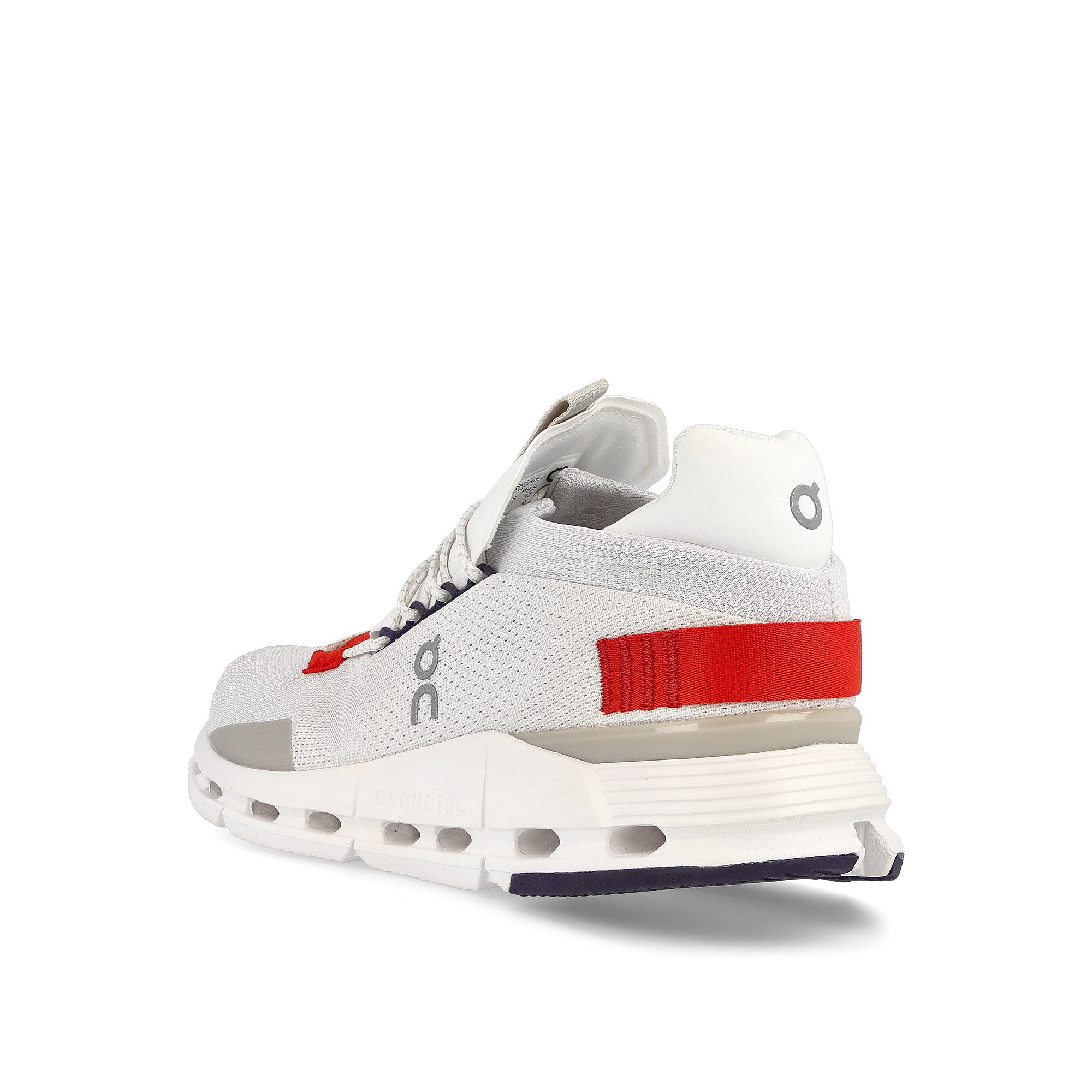 On cloudnova White / Red Close-up | Overkill