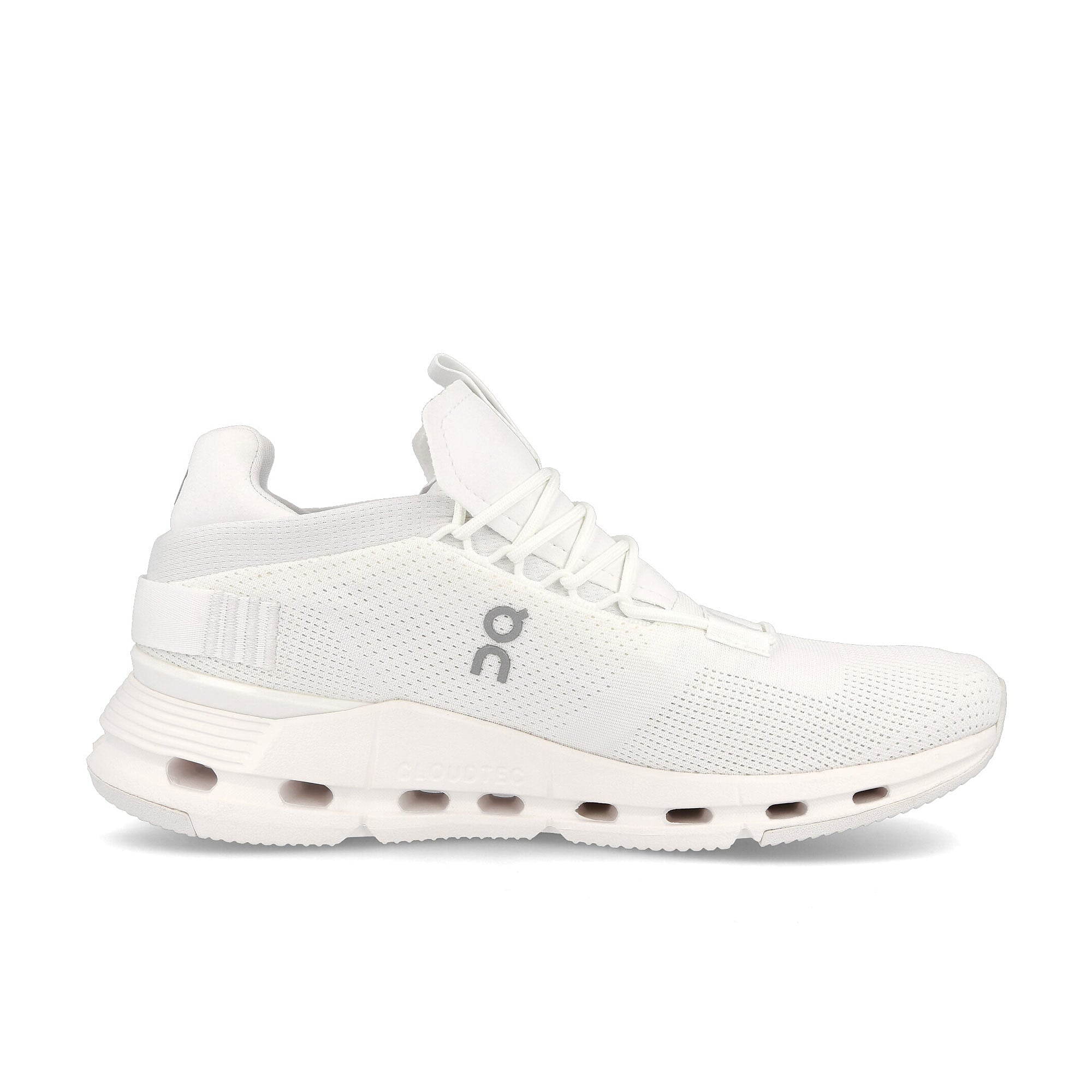 On wmns cloudnova All White Sneakers Silhouette | Overkill