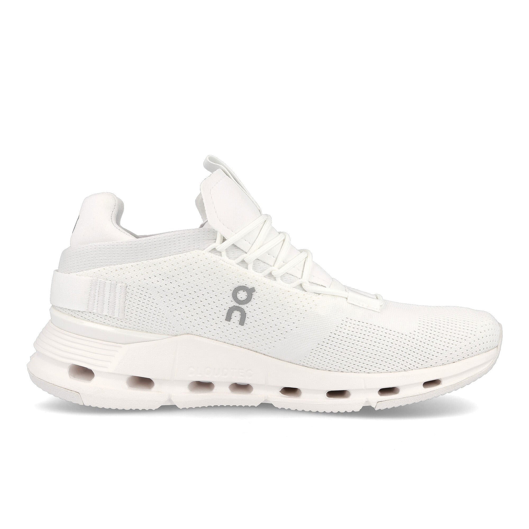 On cloudnova All White Low Top Sneakers Silhouette | Overkill