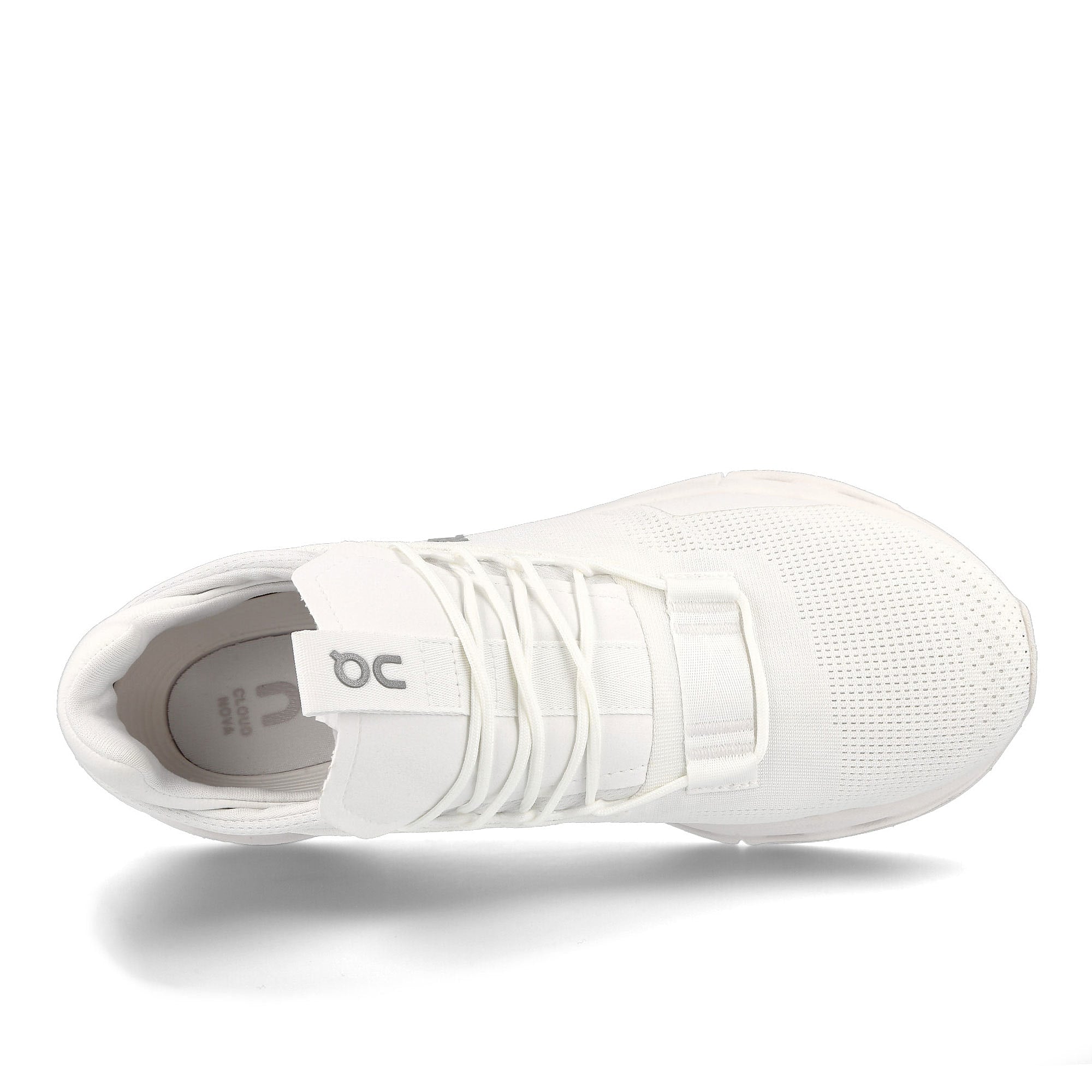 On cloudnova All White Low Top Sneakers Detail View 1 | Overkill