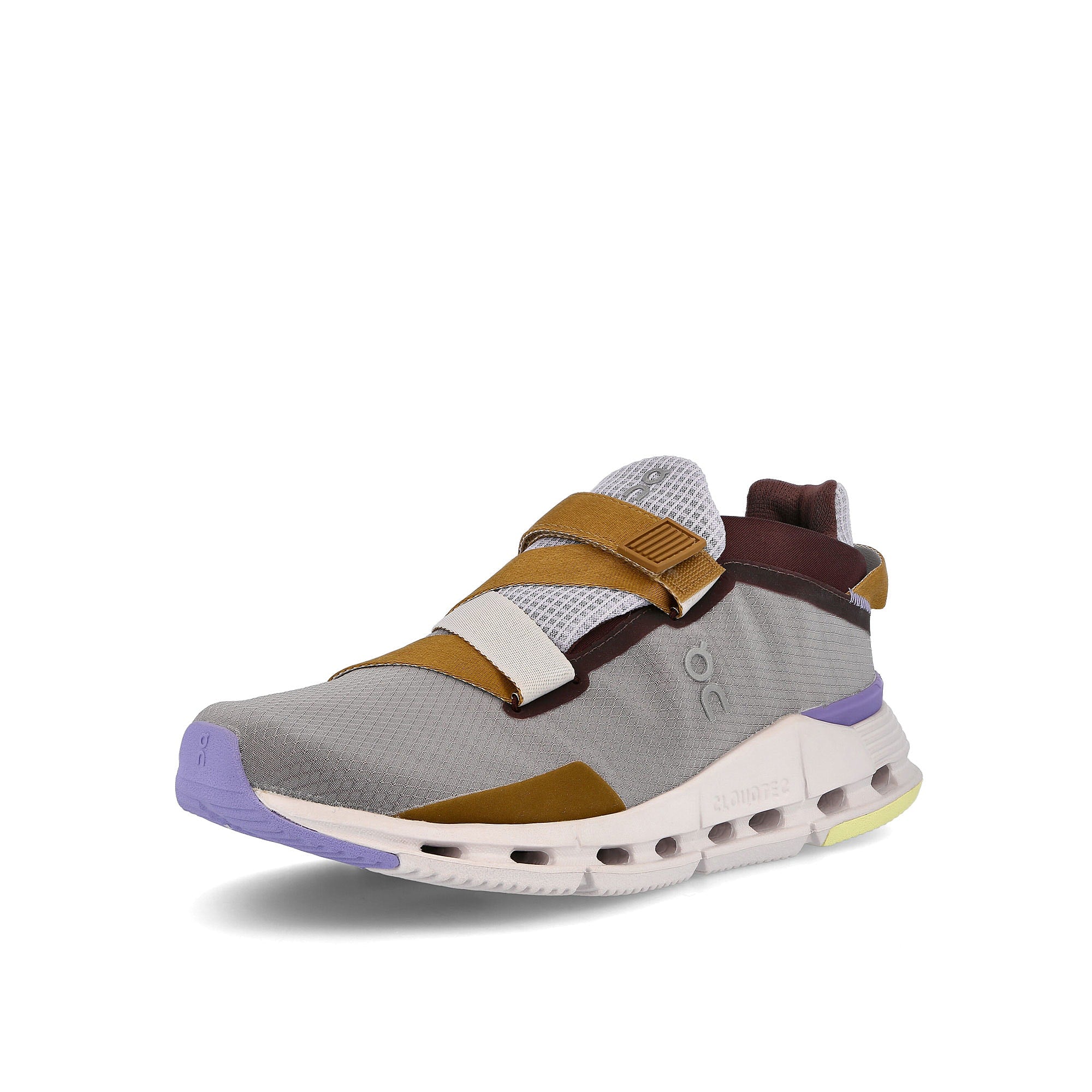 On wmns cloudnova wrap Raisin-Lavender Sneakers Close Up | Overkill