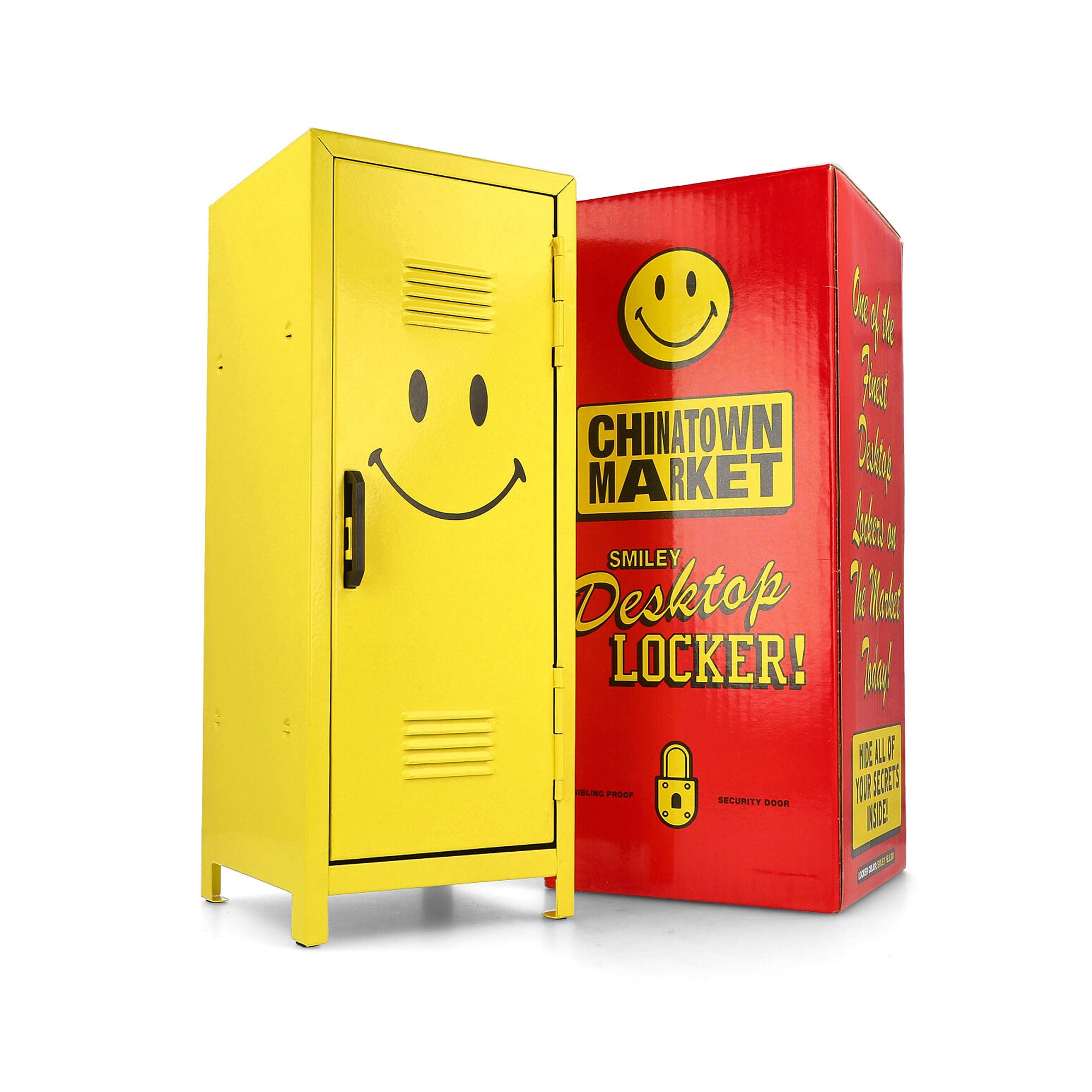 Chinatown Market Smiley Mini Locker Yellow Other Home Accessories CTM260012 / 0201 | Overkill