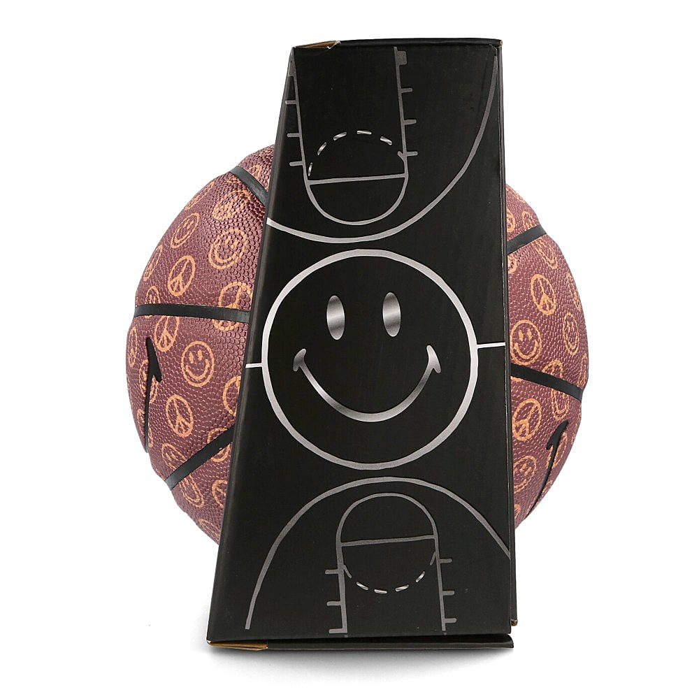 Chinatown Market Smiley Cabana Basketball Brown Basketballs Close-up | Overkill