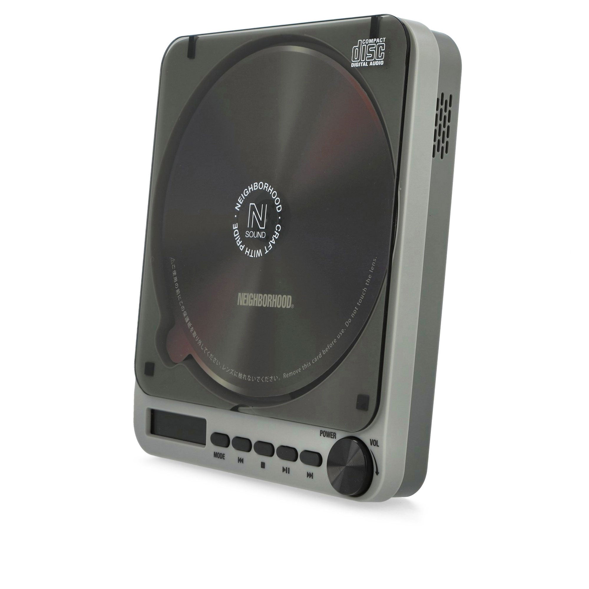 Neighborhood Portable CD Player Gray Other Home Accessories 26176NH-AC01 / Gray Close-up | Overkill