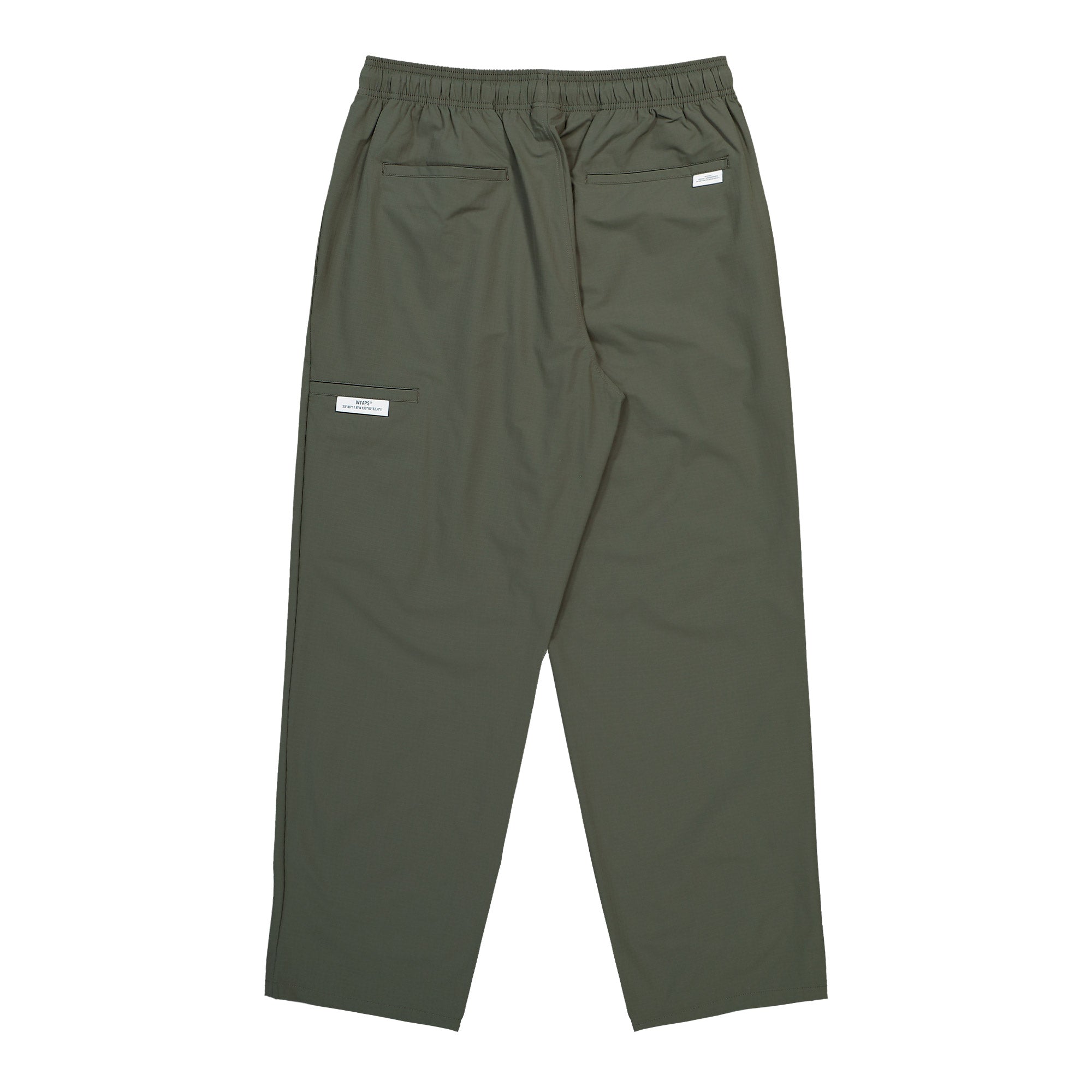 WTAPS SDDT2001 / Trousers / Poly. Ripstop Olive Drab Casual Pants 261CWDT-PTM04 Close-up | Overkill