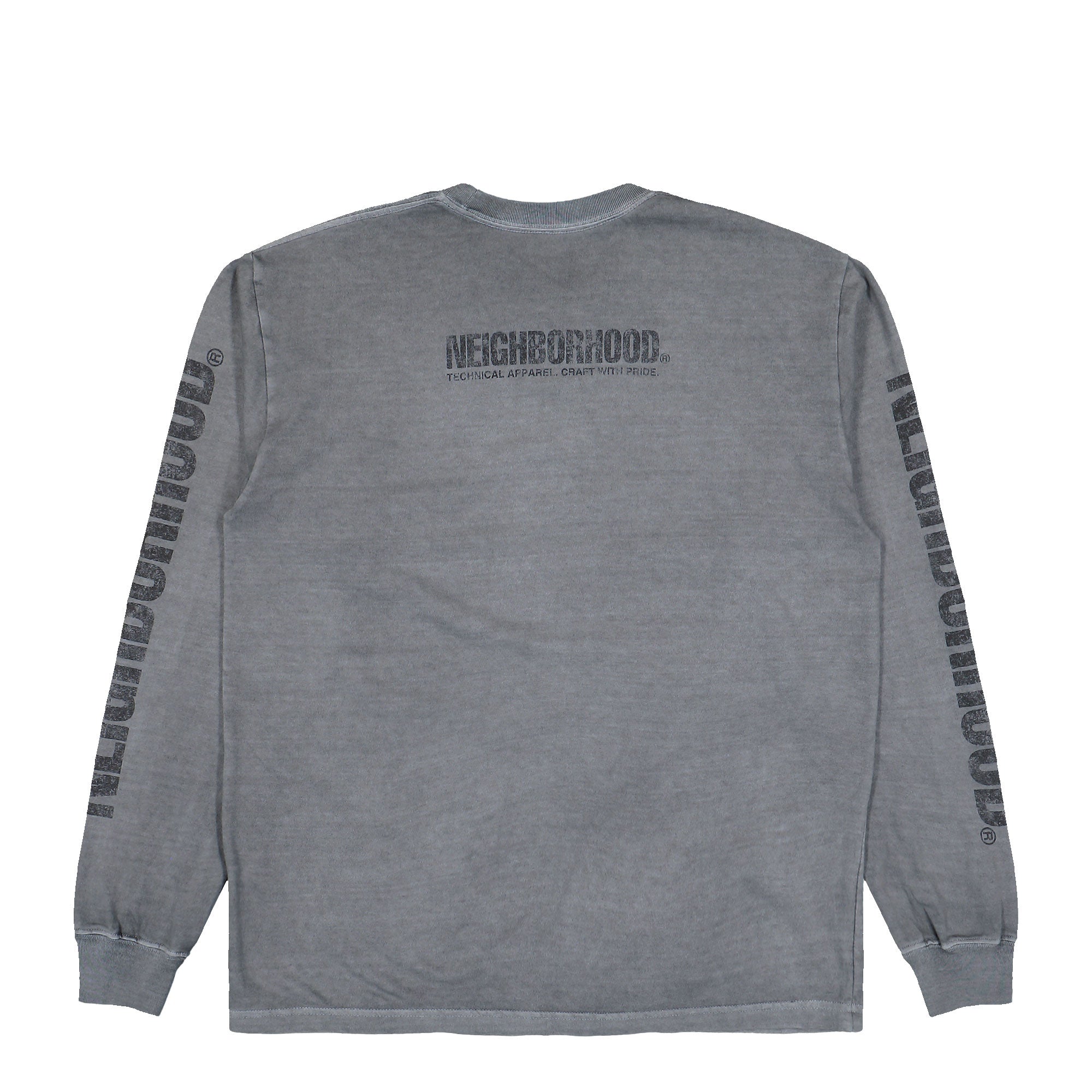 Neighbothood NH . Tee LS-3 Gray Longsleeves 261PCNH-LT03 Close-up | Overkill