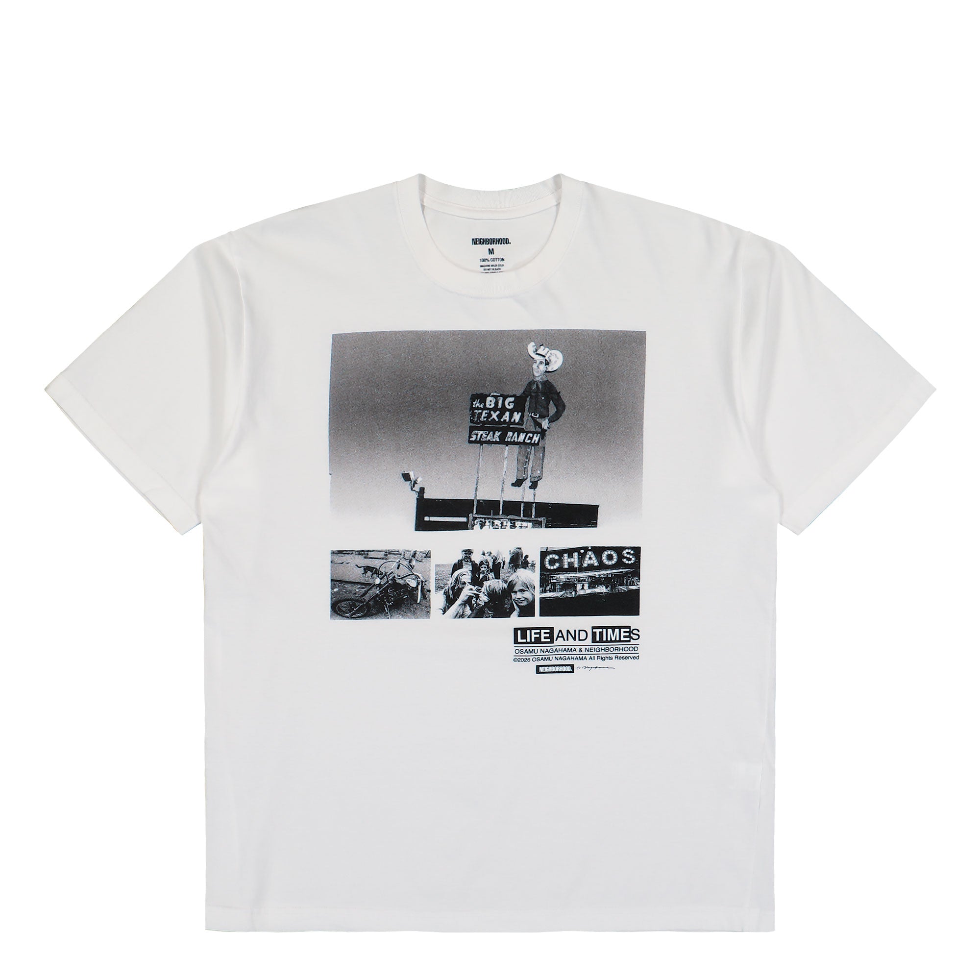 Osamu Nagahama x Neighborhood Tee SS-4 White T-Shirts 261PCNON-ST04 | Overkill