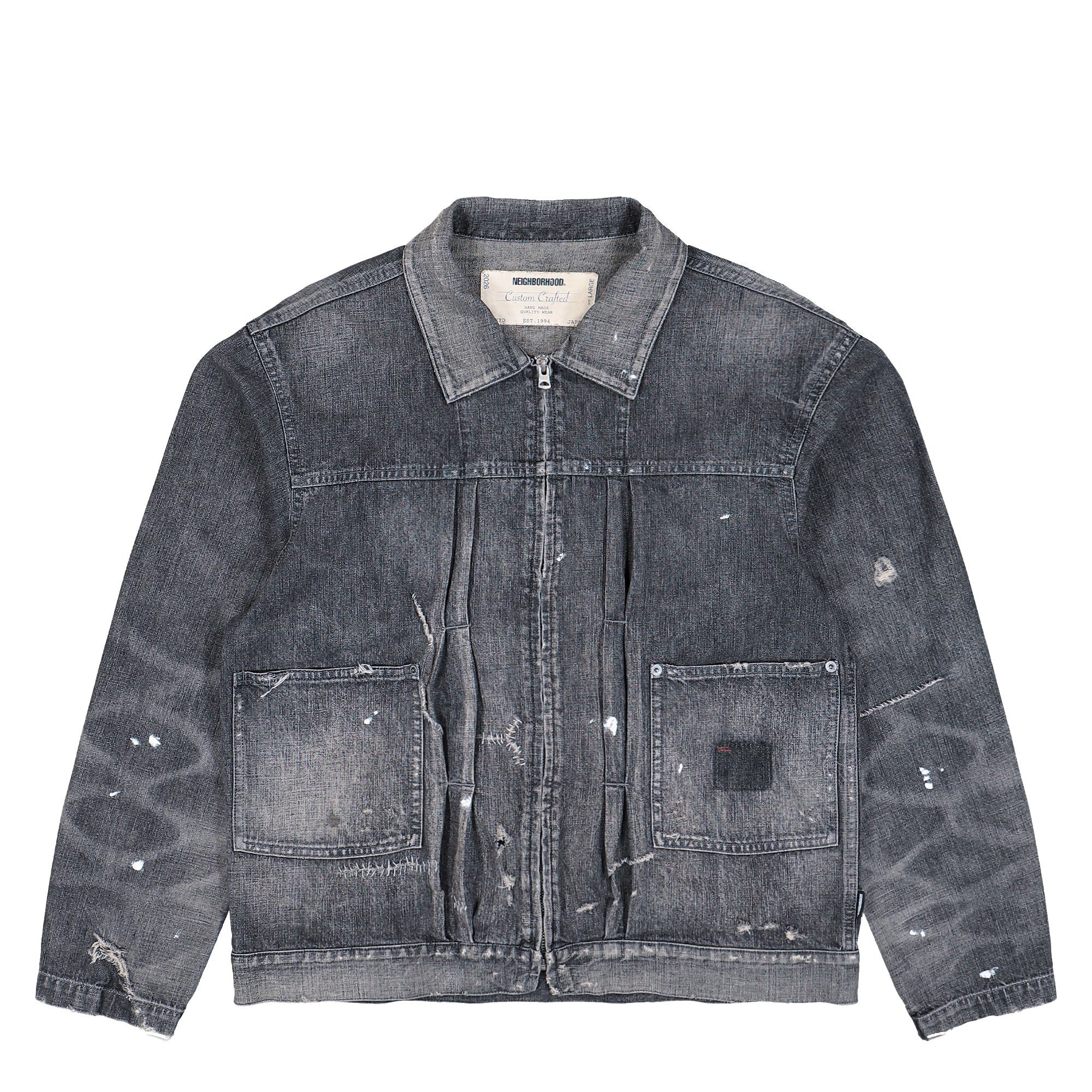 Neighborhood Savage LW Denim Zip Jacket 261SPNH-JKM06 | OVERKILL