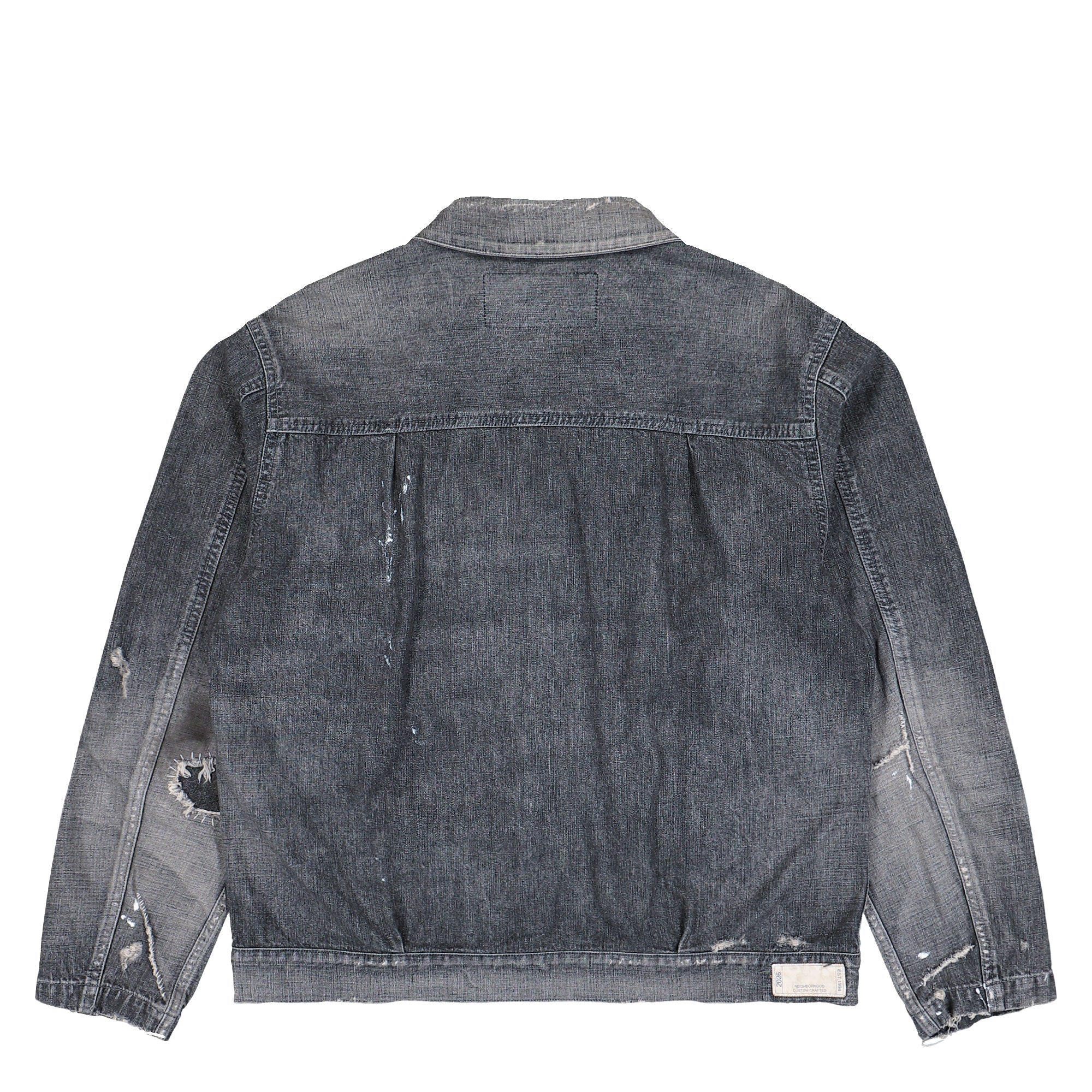 Neighborhood Savage LW Denim Zip Jacket Black Jackets 261SPNH-JKM06 Close-up | Overkill