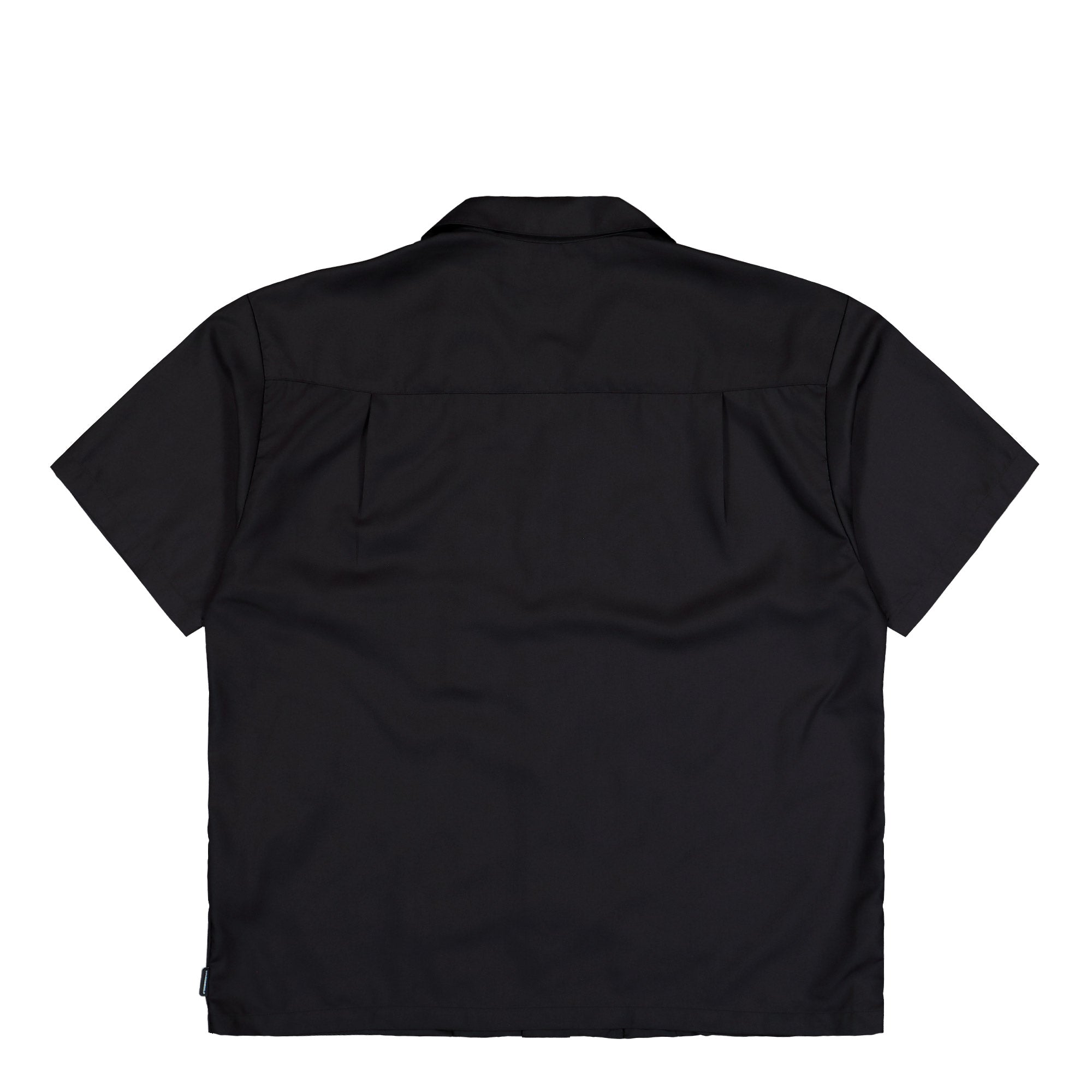 Neighborhood Solid Color Hawaiian Shirt SS Black Shirts 261TSNH-SHM07 Close-up | Overkill