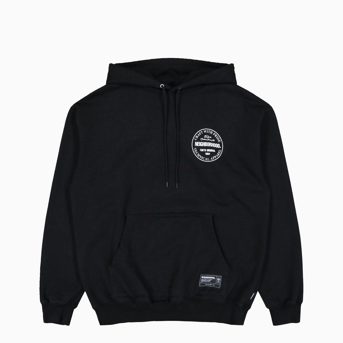 Neighborhood Staple Sweat Hoodie LS 261UWNH-CSM08 / Black | OVERKILL