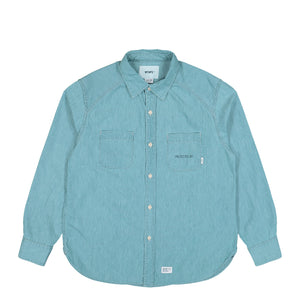 WTAPS CB / LS / Cotton. Chambray Indigo Shirt 261WVDT-SHM03 | Overkill