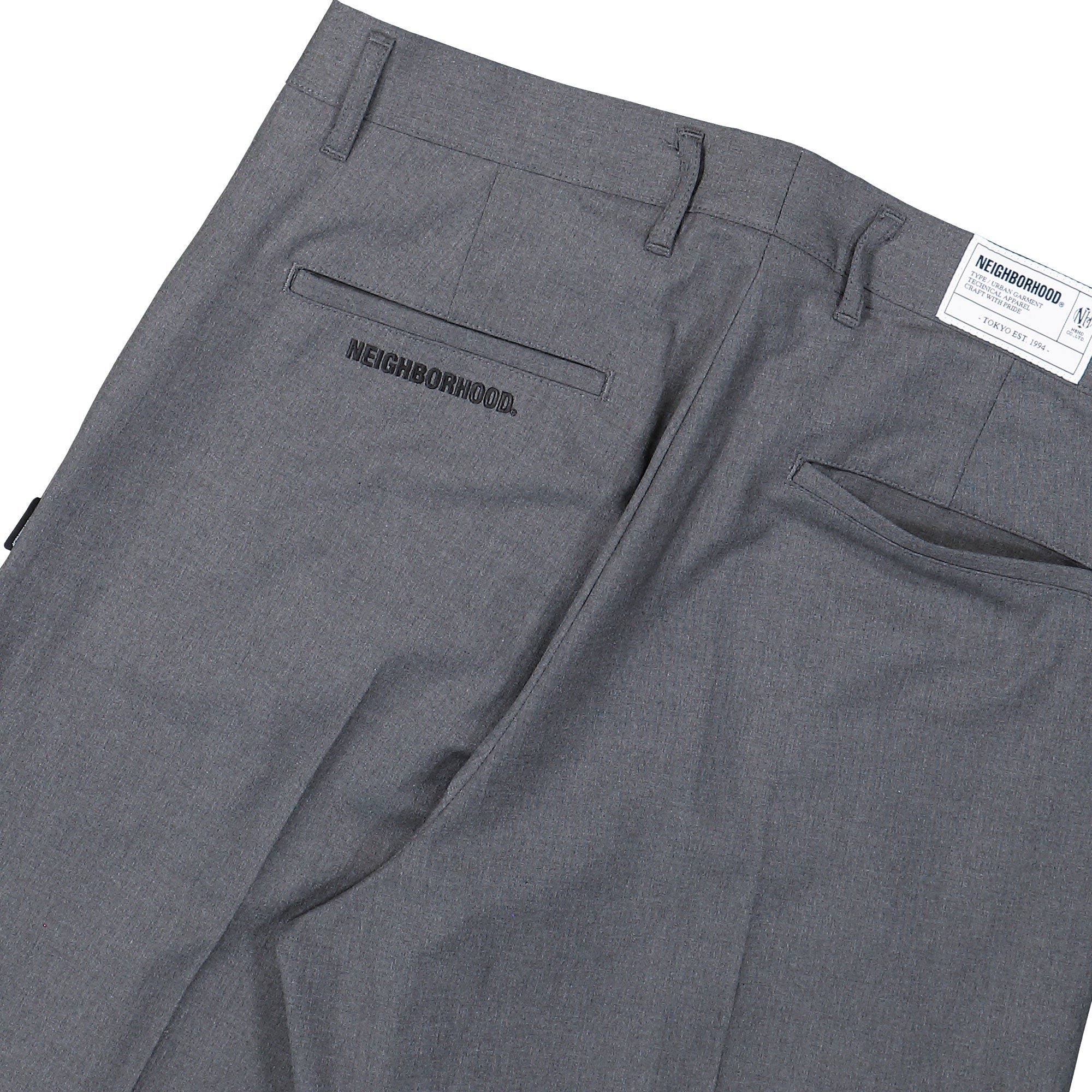 Neighbothood Tuck Pants Gray Casual Pants 261ZANH-PTM07 Detail View 2 | Overkill