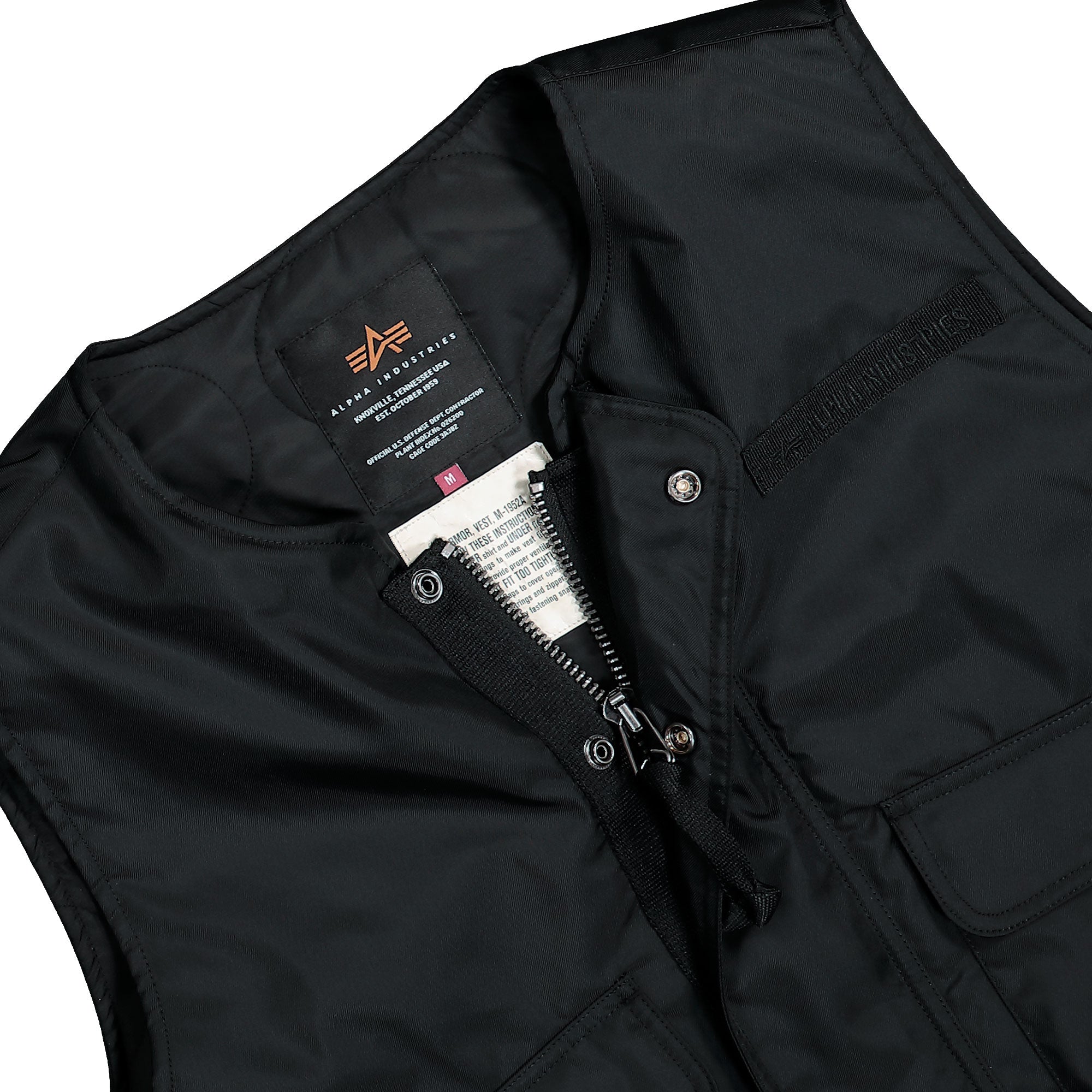 Alpha Industries M-1952A Vest Black Vests 266100-03 Detailfoto | Overkill