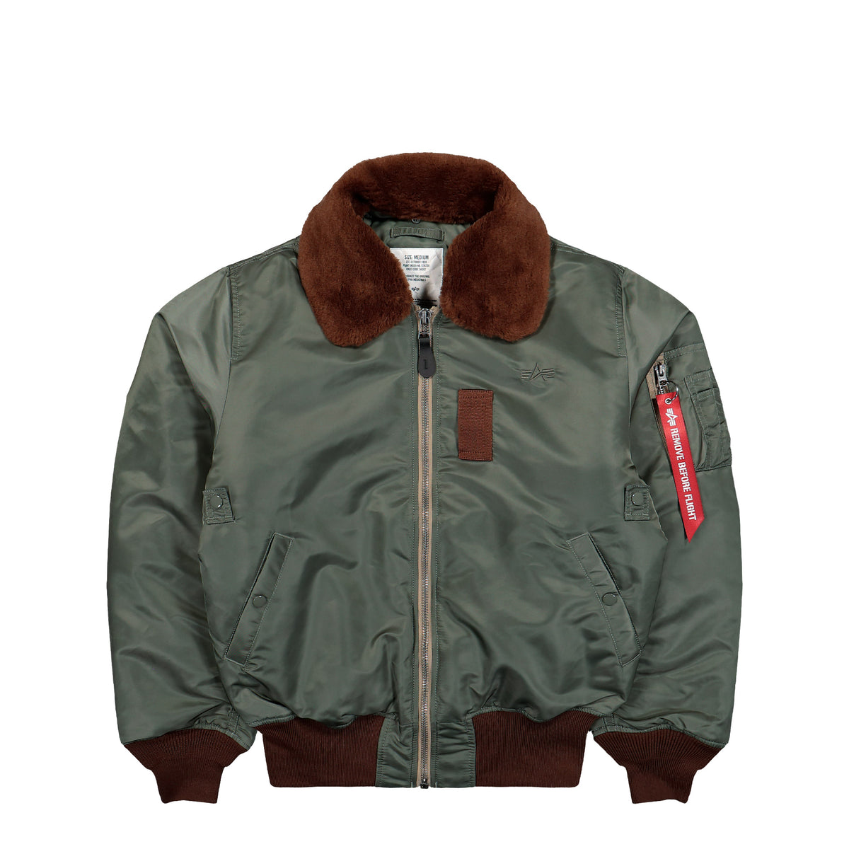 Alpha Industries B-15 Inermediate Flight Bomber Jacket Vintage Green Bomber & Varsity Jackets 268161-432 | Overkill