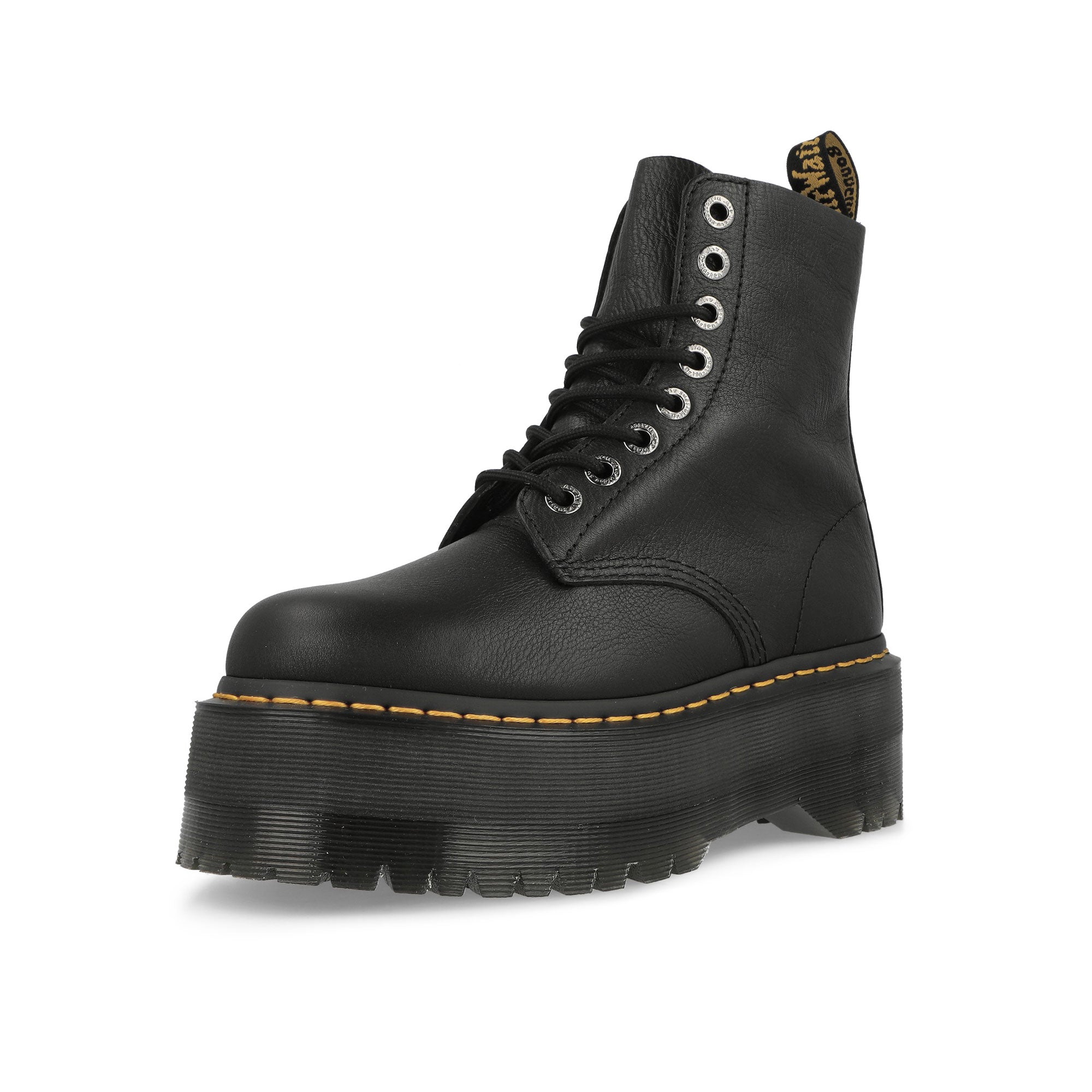Dr. Martens 1460 Pascal Max Black Pisa Boots Close Up | Overkill