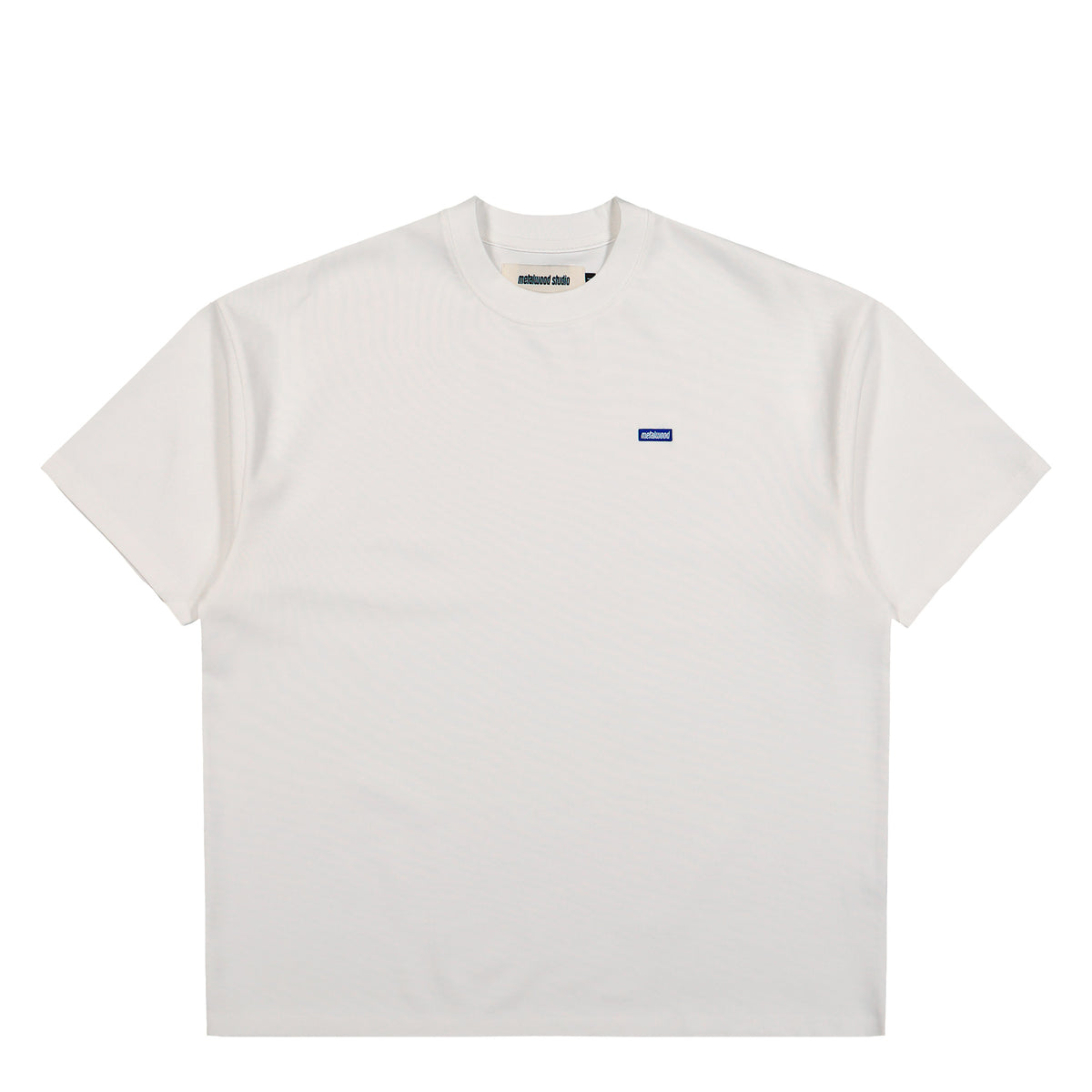 Metalwood Studio Heavyweight Mini Metal Logo T-Shirt White T-Shirt 26SS-03-01-WHT | Overkill