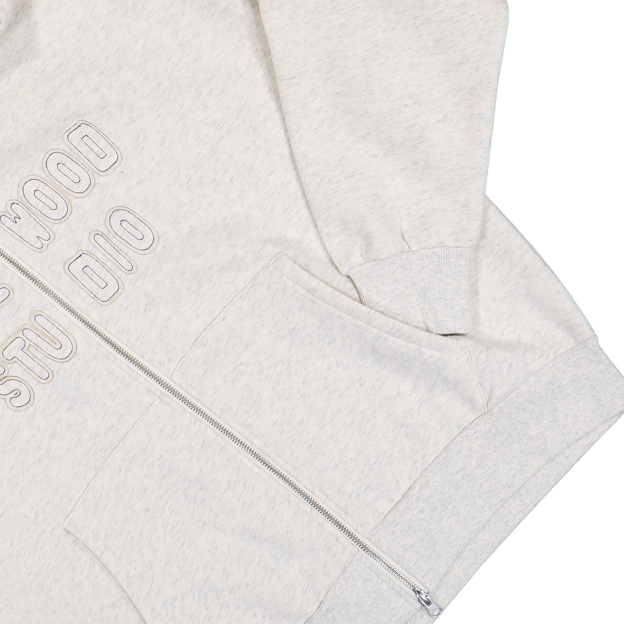 Metalwood Studio Cutie Zip Hooded Sweatshirt Heather Grey Hoodies 26SS-06-02-HGRY Detail View 1 | Overkill