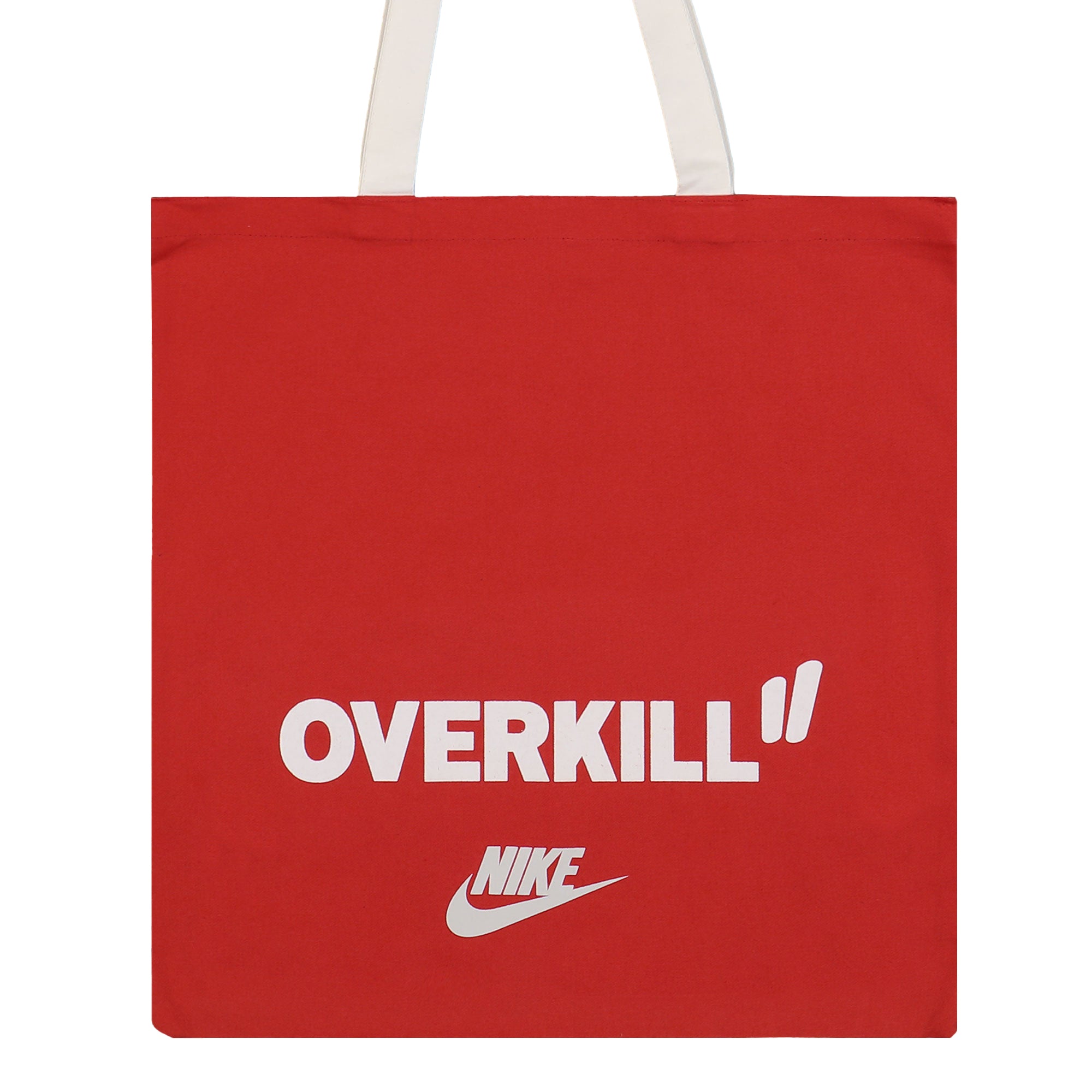 Overkill OG Red Tote Bag Cool Grey / Red Tote Bags & Shoppers Material | Overkill