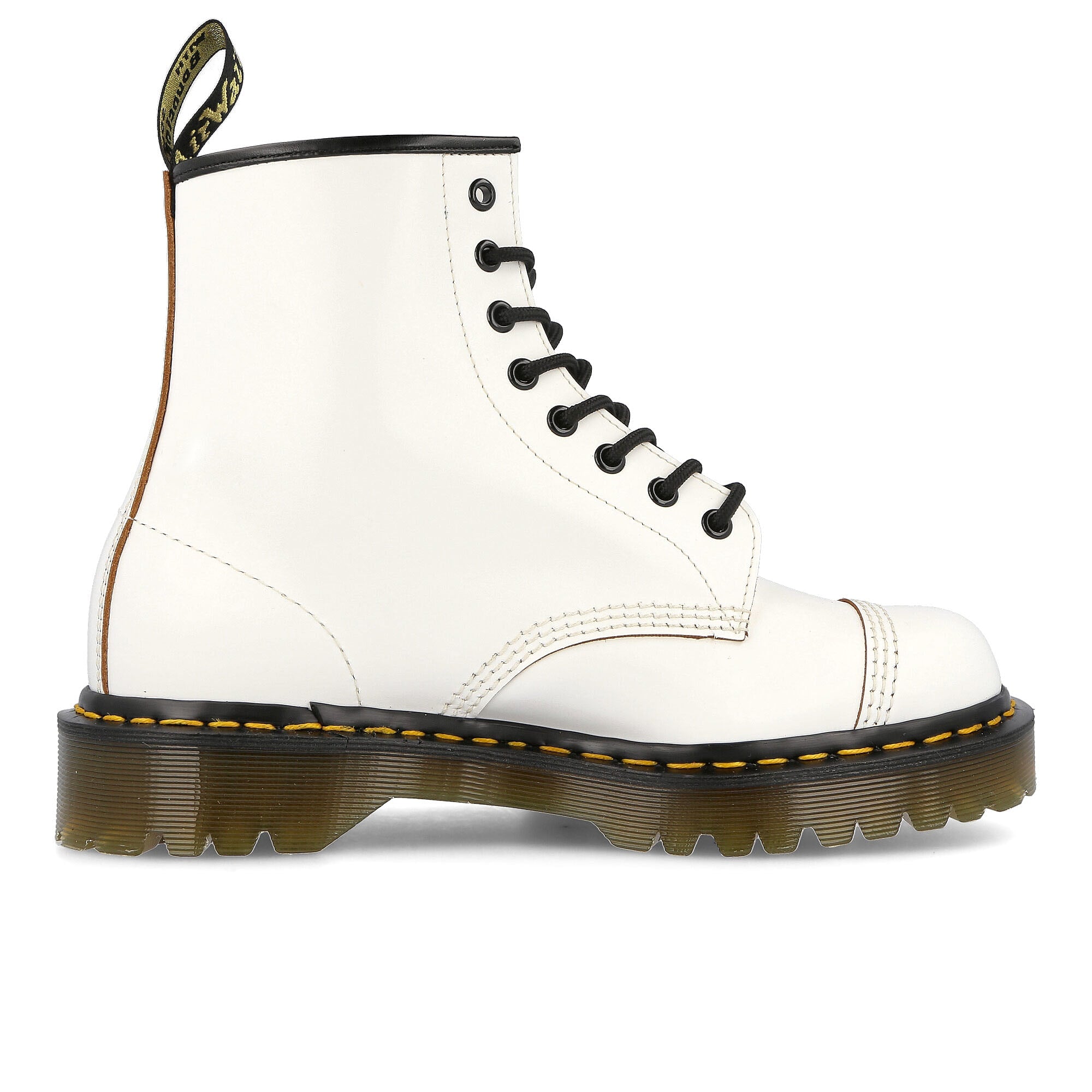 Dr. Martens 1460 toe cap bex White Boots Silhouette | Overkill