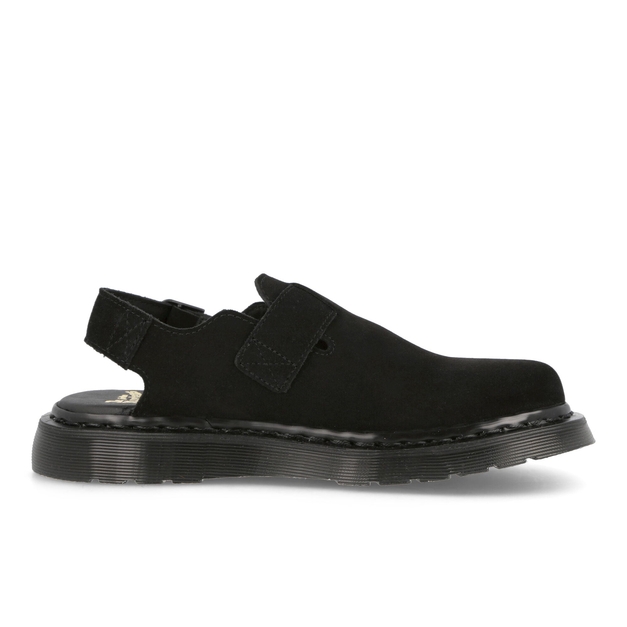 Dr. Martens Jorge Buckle Mules Black Repello Slides, Sandals & Slippers Silhouette | Overkill