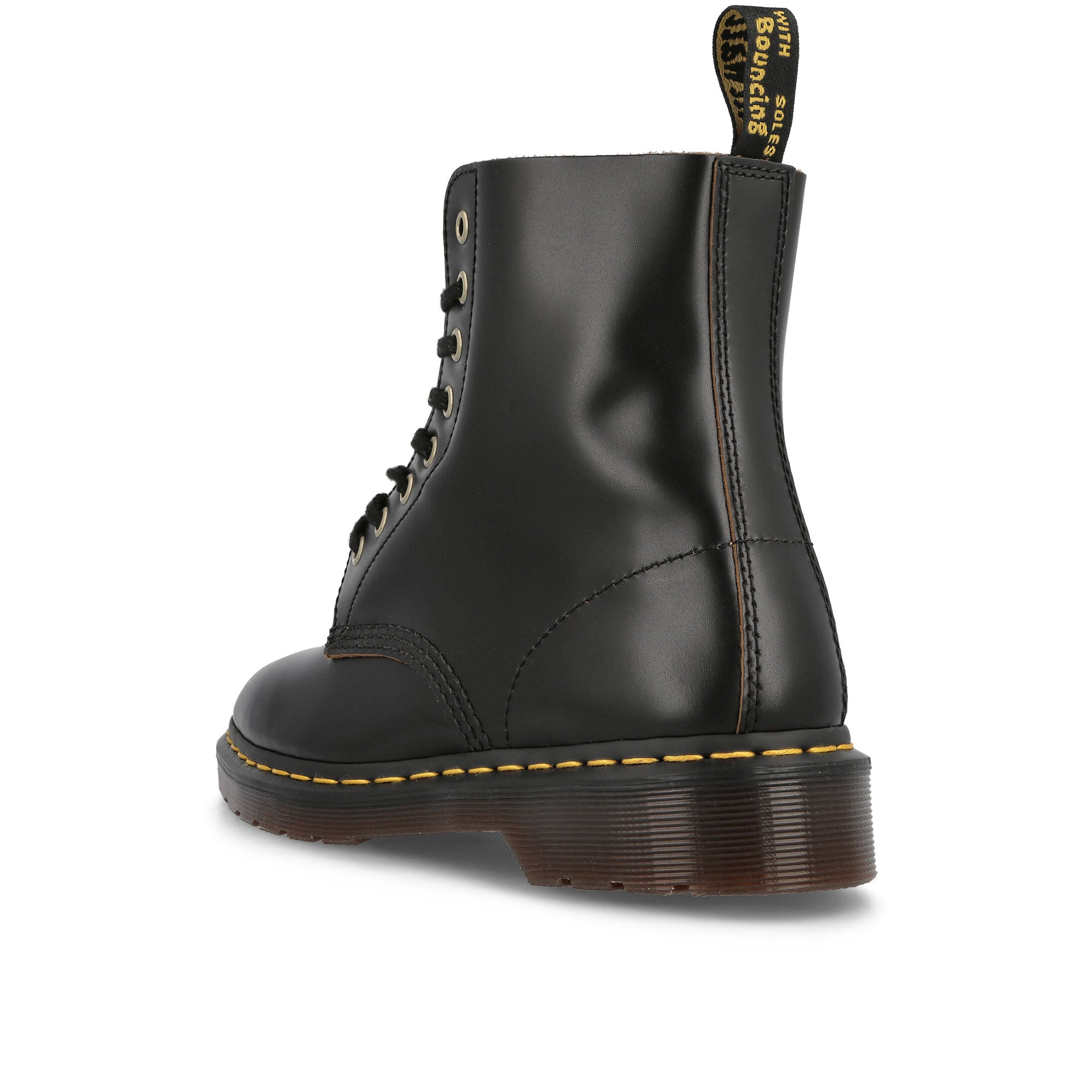 Dr. Martens 1460 Pascal Black Vintage Smooth Black Boots Material | Overkill