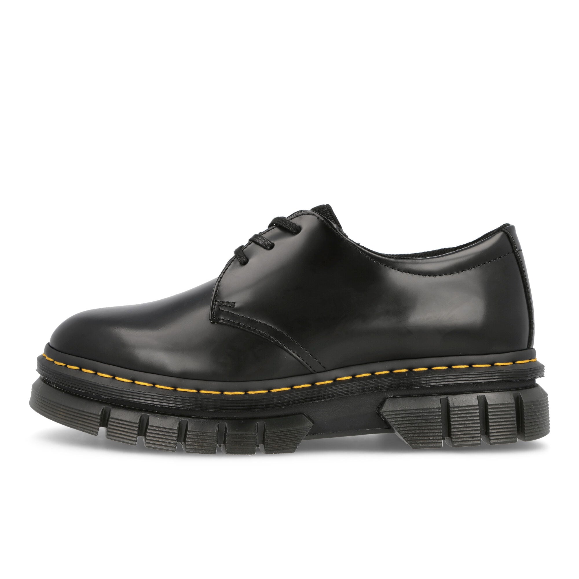 Dr. Martens Rikard 3-Eye Black Polished Loafers & Lace ups 27830001 | Overkill