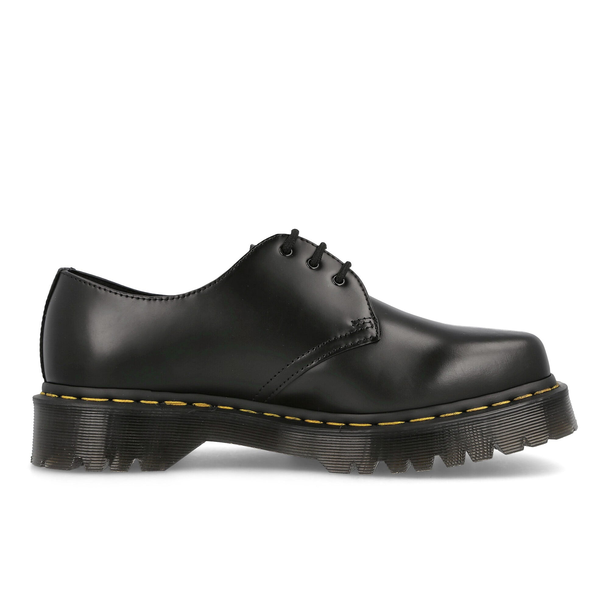 Dr. Martens 1461 Bex Squared Black Polished Smooth Loafers & Lace ups Silhouette | Overkill