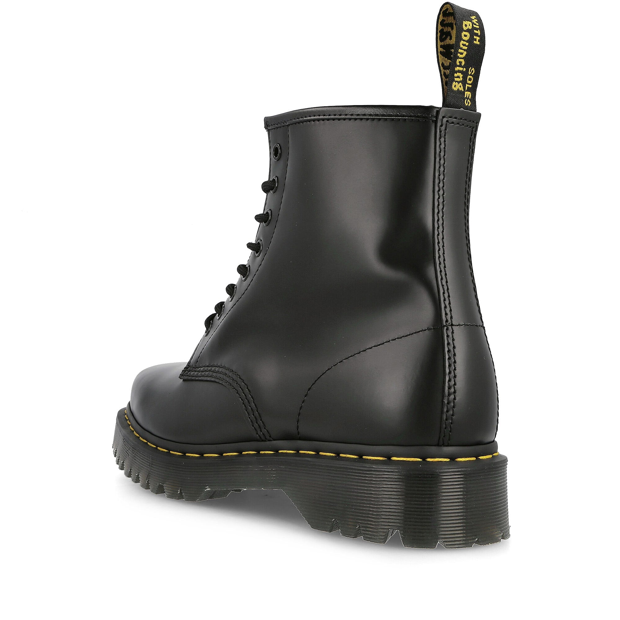 Dr. Martens 1460 Bex Squared Black Polished Smooth Boots Material | Overkill