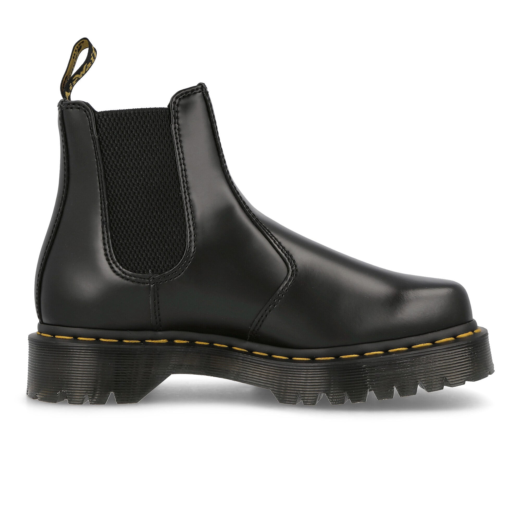 Dr. Martens 2976 Bex Squared Black Polished Smooth Boots Silhouette | Overkill