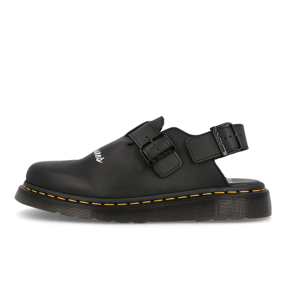 Dr. Martens Pleasures x Dr. Martens Jorge Black Slides, Sandals & Slippers 27948001 | Overkill