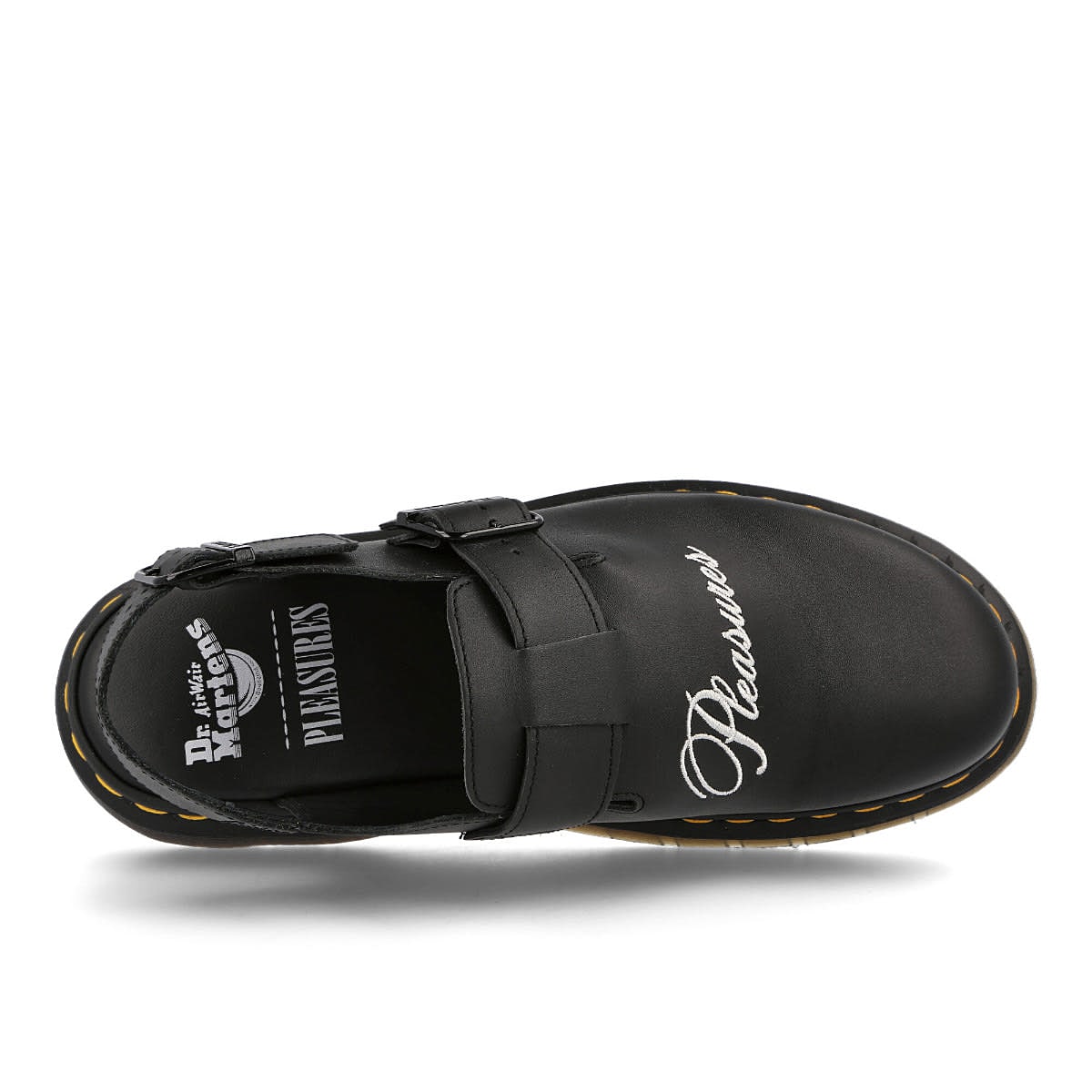 Dr. Martens Pleasures x Dr. Martens Jorge Black Slides, Sandals & Slippers Detailfoto | Overkill
