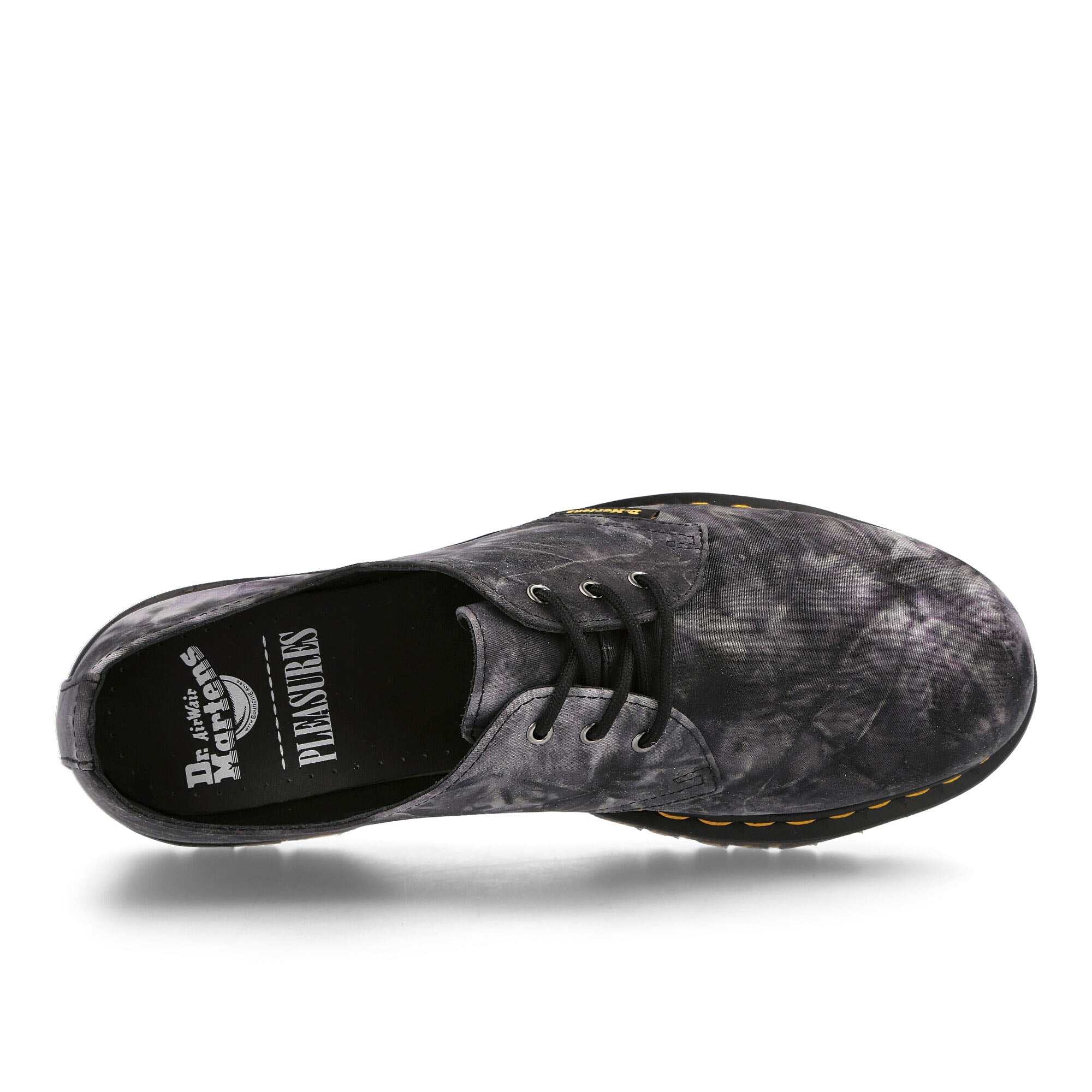 Dr. Martens Pleasures x Dr. Martens 1461 Bex Black / White Tie Dye Loafers & Lace ups Detailfoto | Overkill