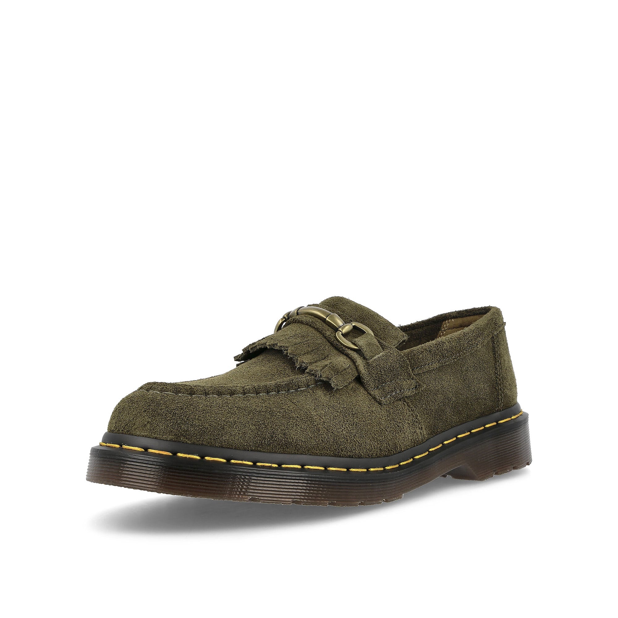 Dr. Martens Adrian Snaffle Olive Repello Loafers & Lace ups Close Up | Overkill