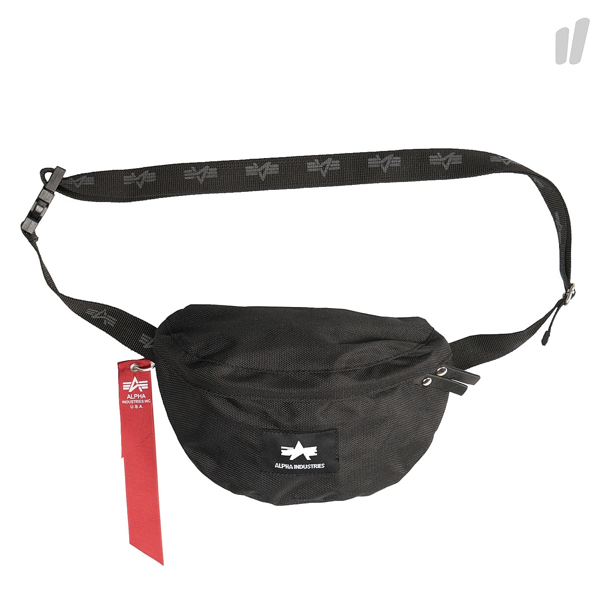 Alpha Industries Big A Oxford Waist Bag Black Hip & Waist Bags 101908 03 | Overkill