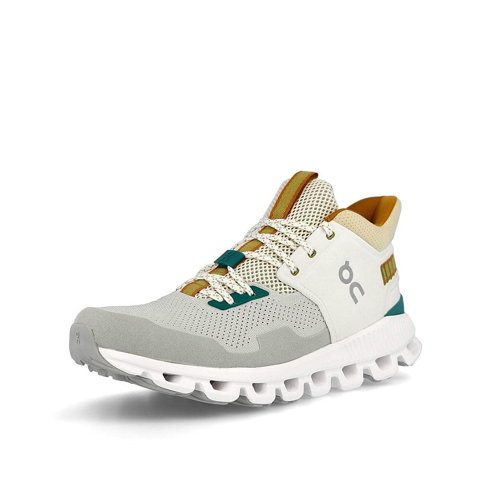 On cloud hi edge Aloe-Pecan Low Top Sneakers Close Up | Overkill