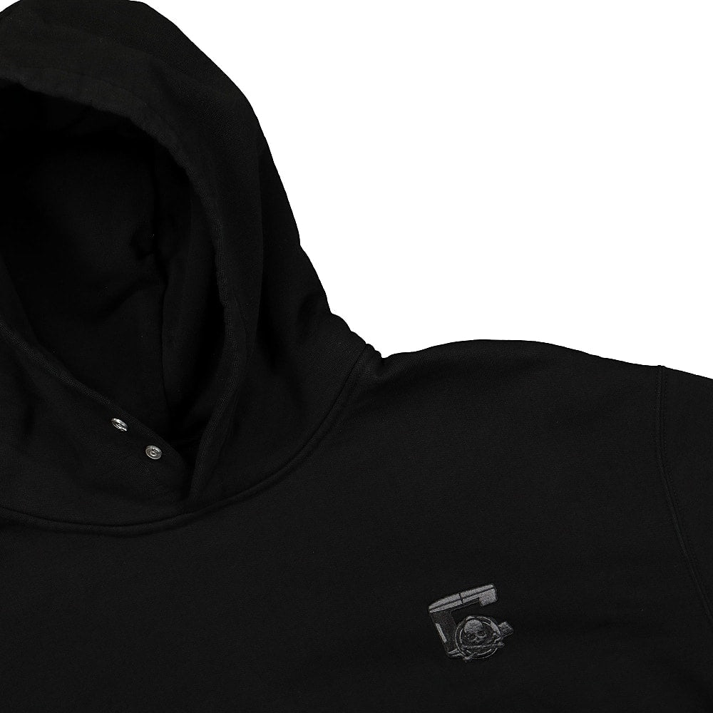 C2H4 Mastermind x C2H4 Applique Logo Hoodie Black Hoodies Close-up | Overkill