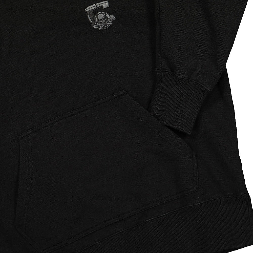 C2H4 Mastermind x C2H4 Applique Logo Hoodie Black Hoodies Detailfoto | Overkill