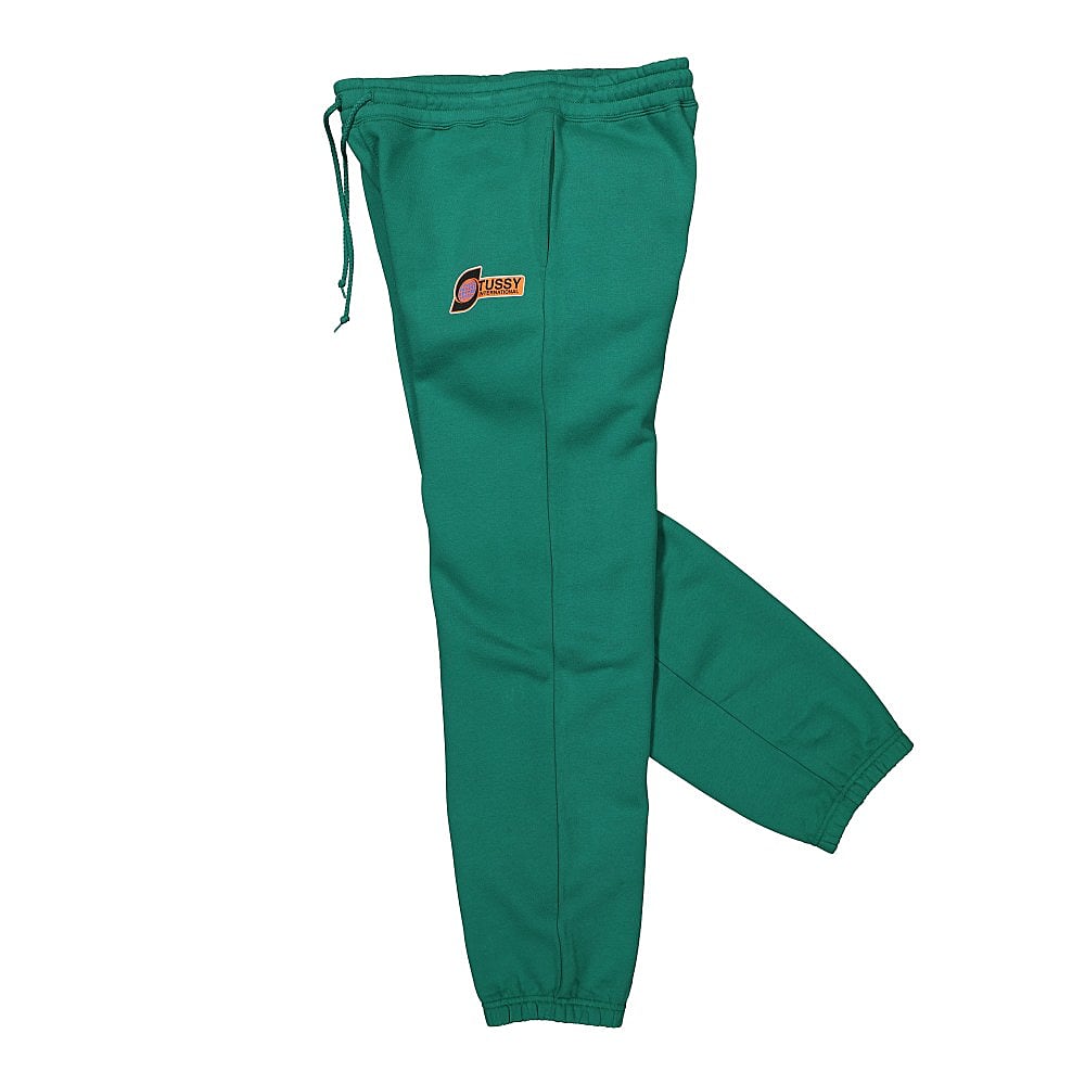 Stussy Transit Sweatpant Dark Green Sweat & Track Pants Close-up | Overkill