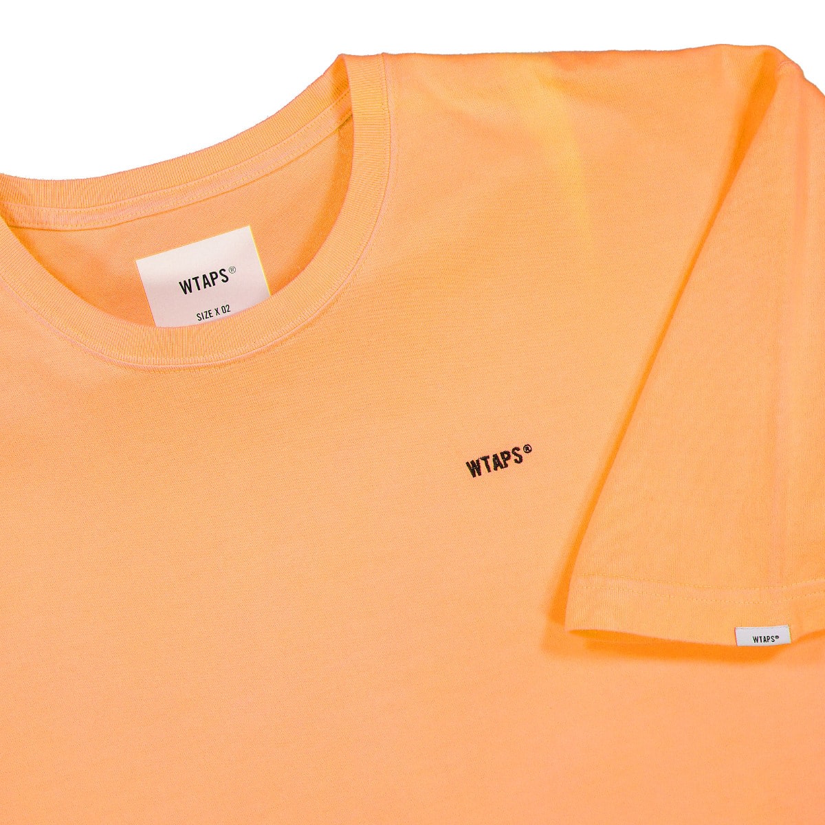WTAPS Flat 01 T-Shirt Orange T-Shirts Close-up | Overkill