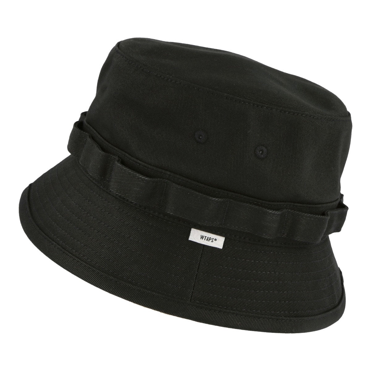WTAPS Jungle 02 Hat Black Caps Close-up | Overkill