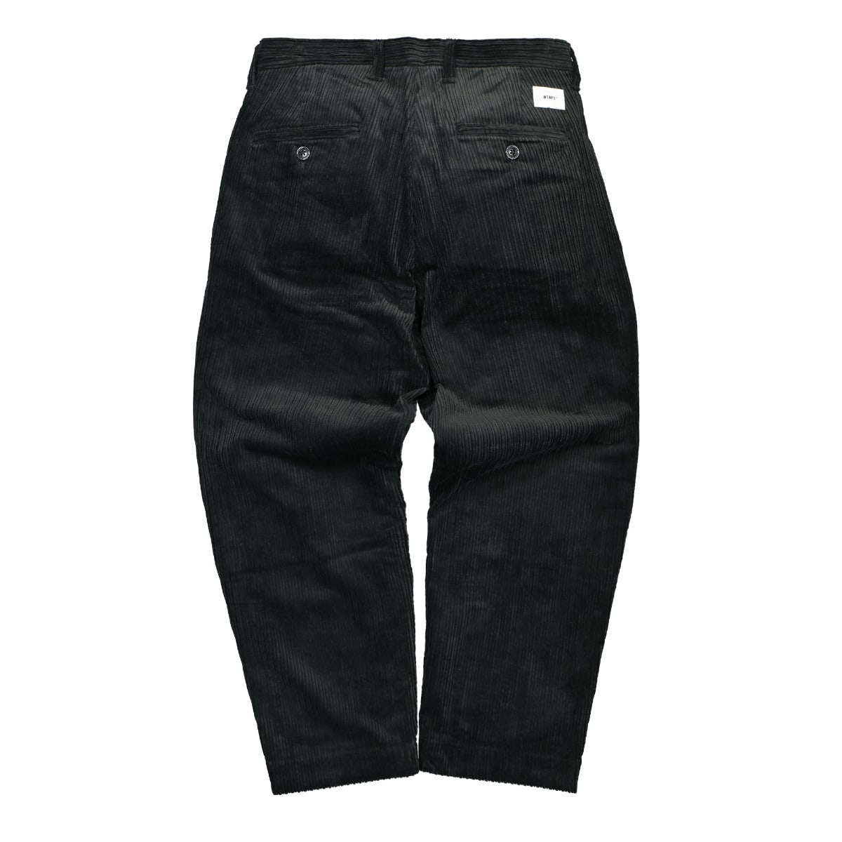 WTAPS Tuck 02 Corduroy Trousers Black Casual Pants Material | Overkill