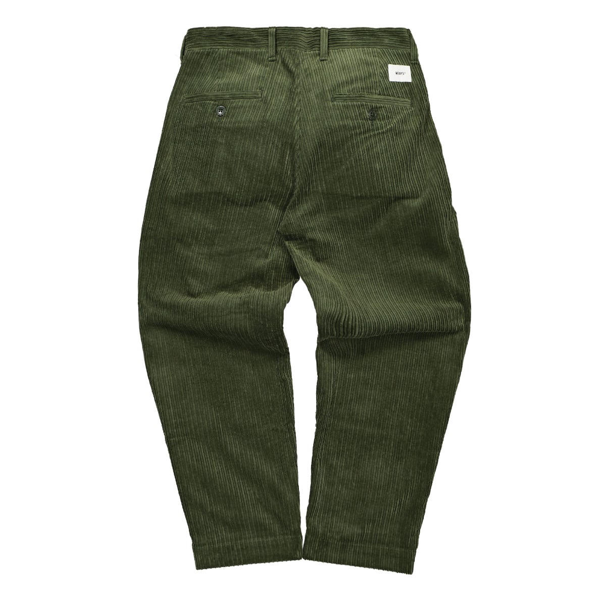 WTAPS Tuck 02 Corduroy Trousers Olive Drab Casual Pants Material | Overkill