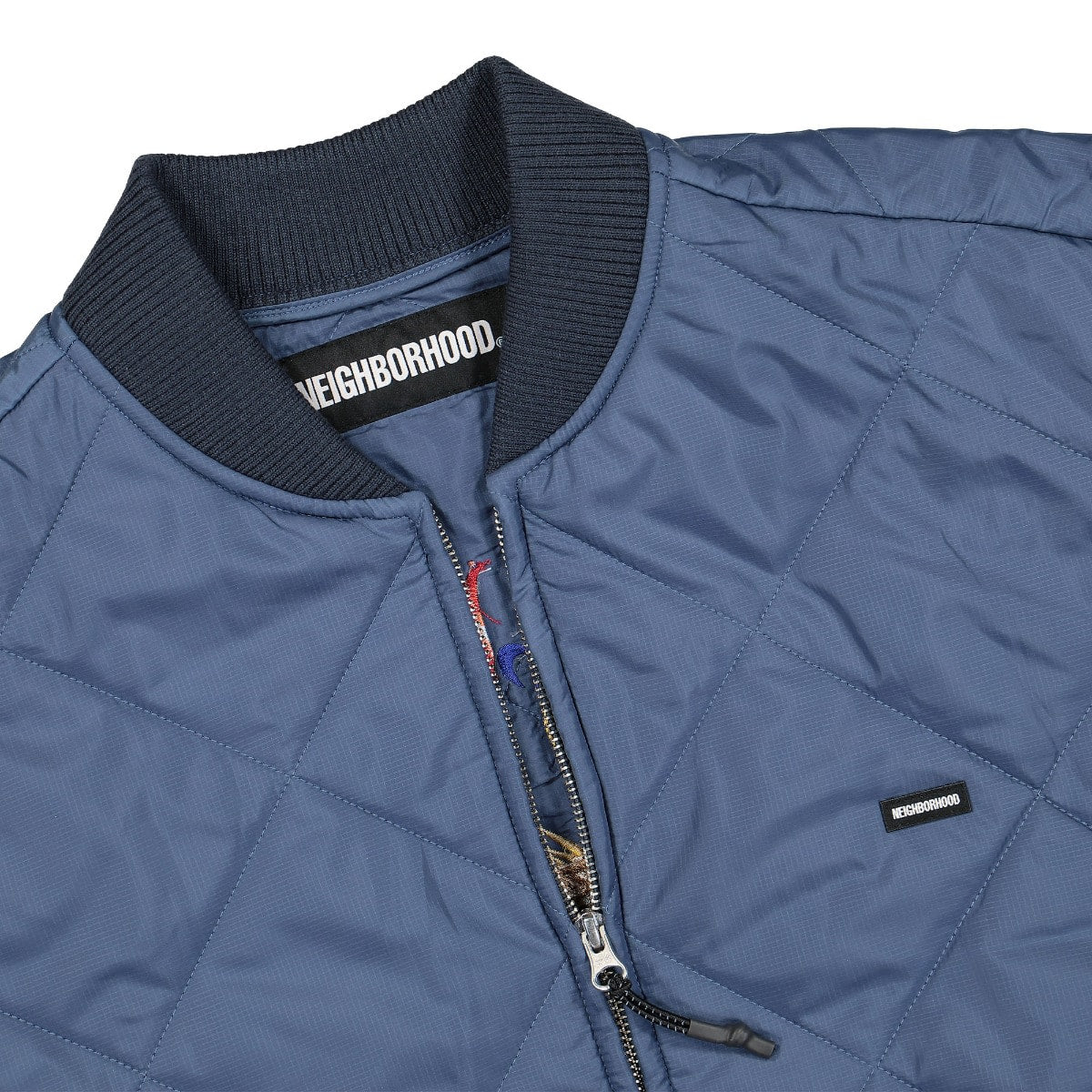 Neighborhood Souvenir E-Jacket Blue Jackets Close-up | Overkill
