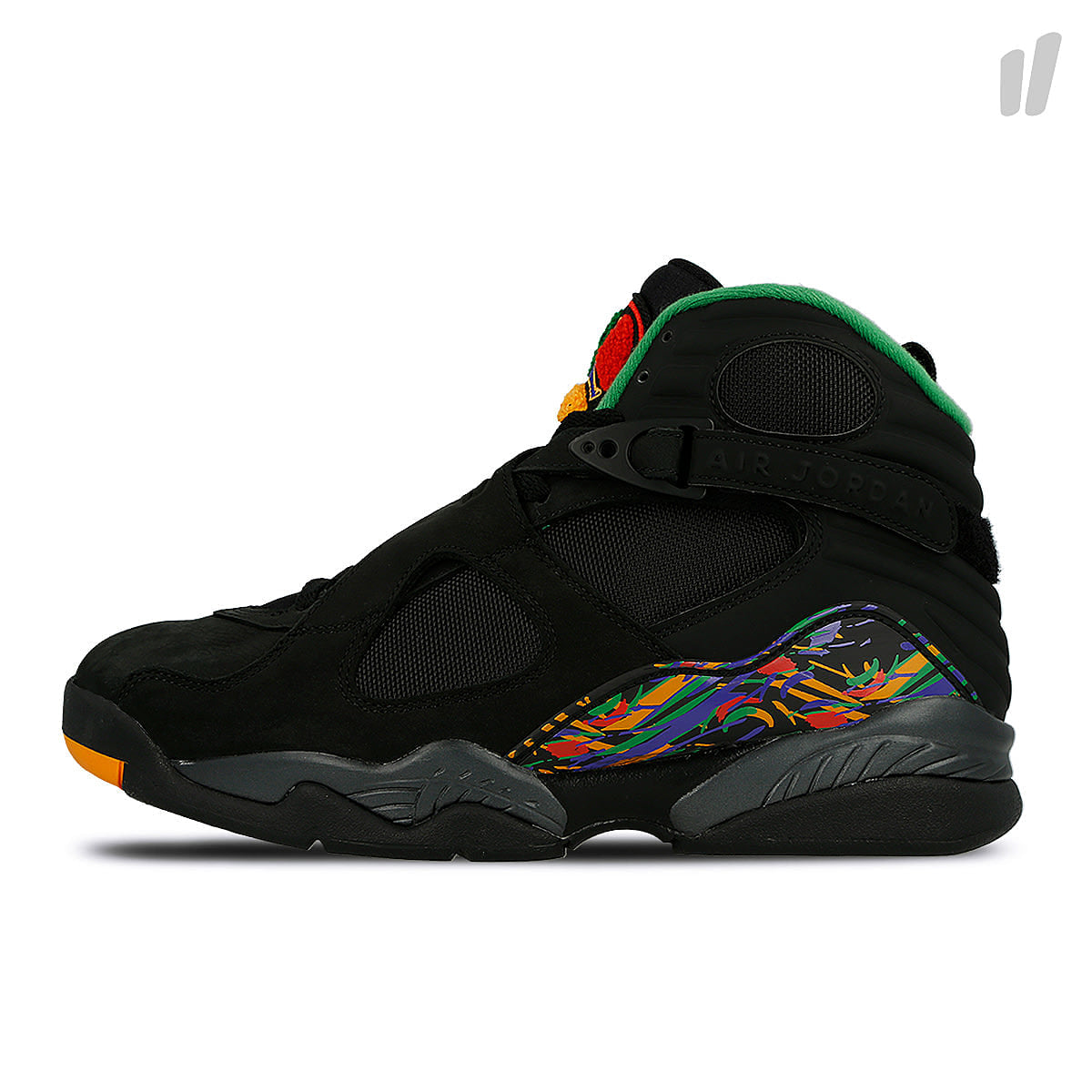 Nike Air Jordan 8 Retro Black / Light Concord - Aloe Verde Sneakers 305381 004 | Overkill
