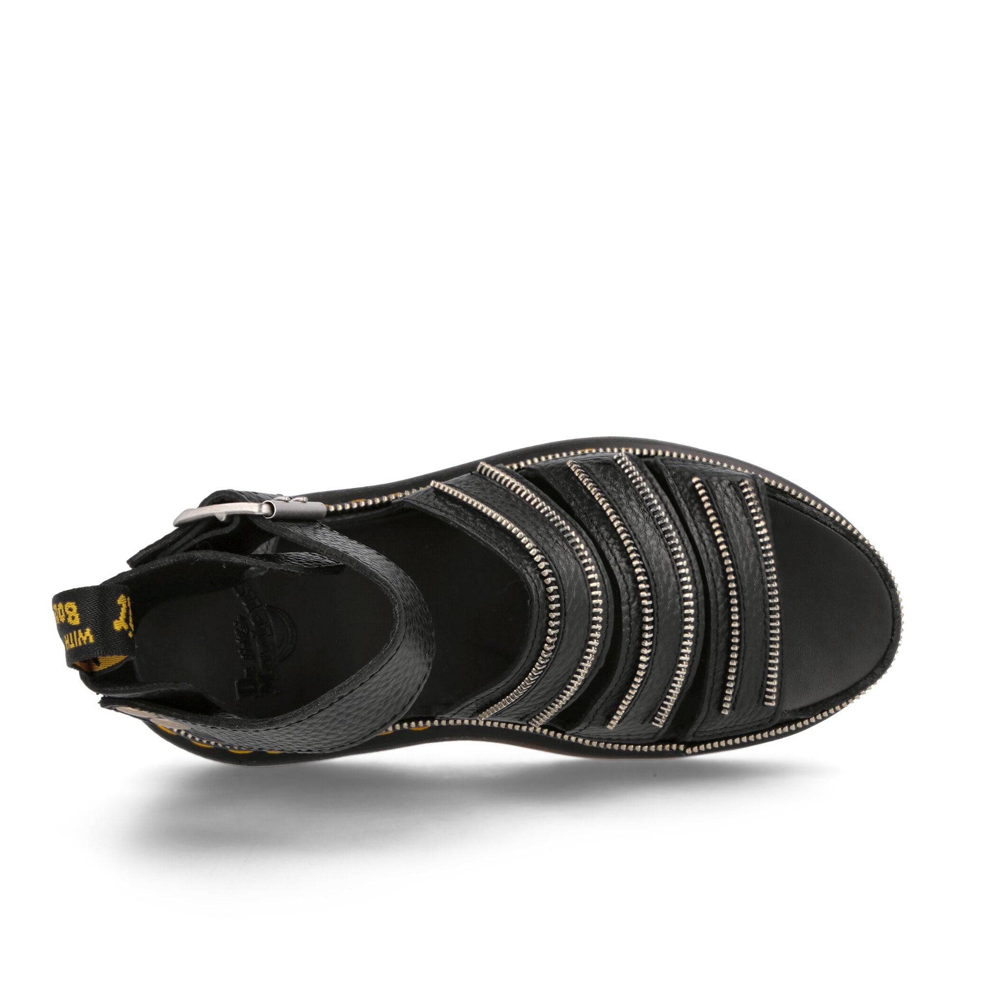 Dr. Martens Clarissa 2 Quad HDW Black Milled Nappa Slides, Sandals & Slippers Detailfoto | Overkill