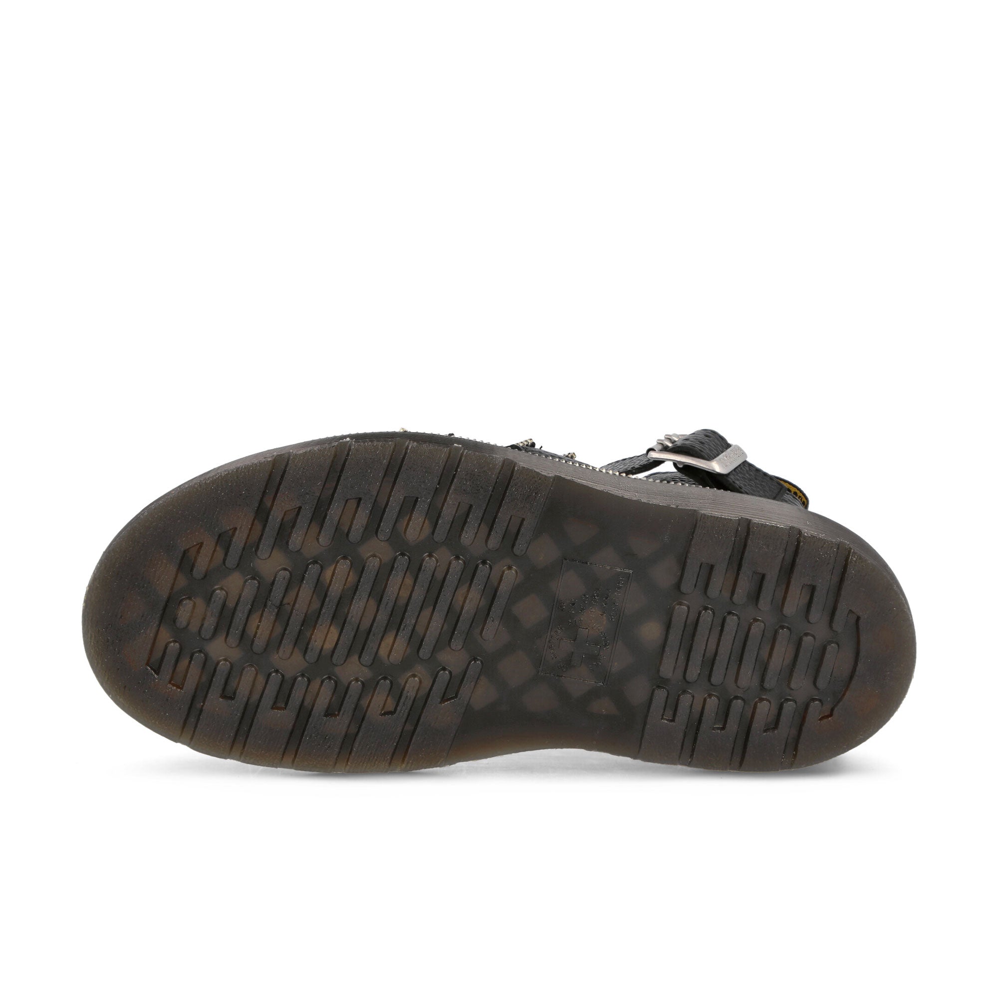 Dr. Martens Clarissa 2 Quad HDW Black Milled Nappa Slides, Sandals & Slippers Detail View 1 | Overkill